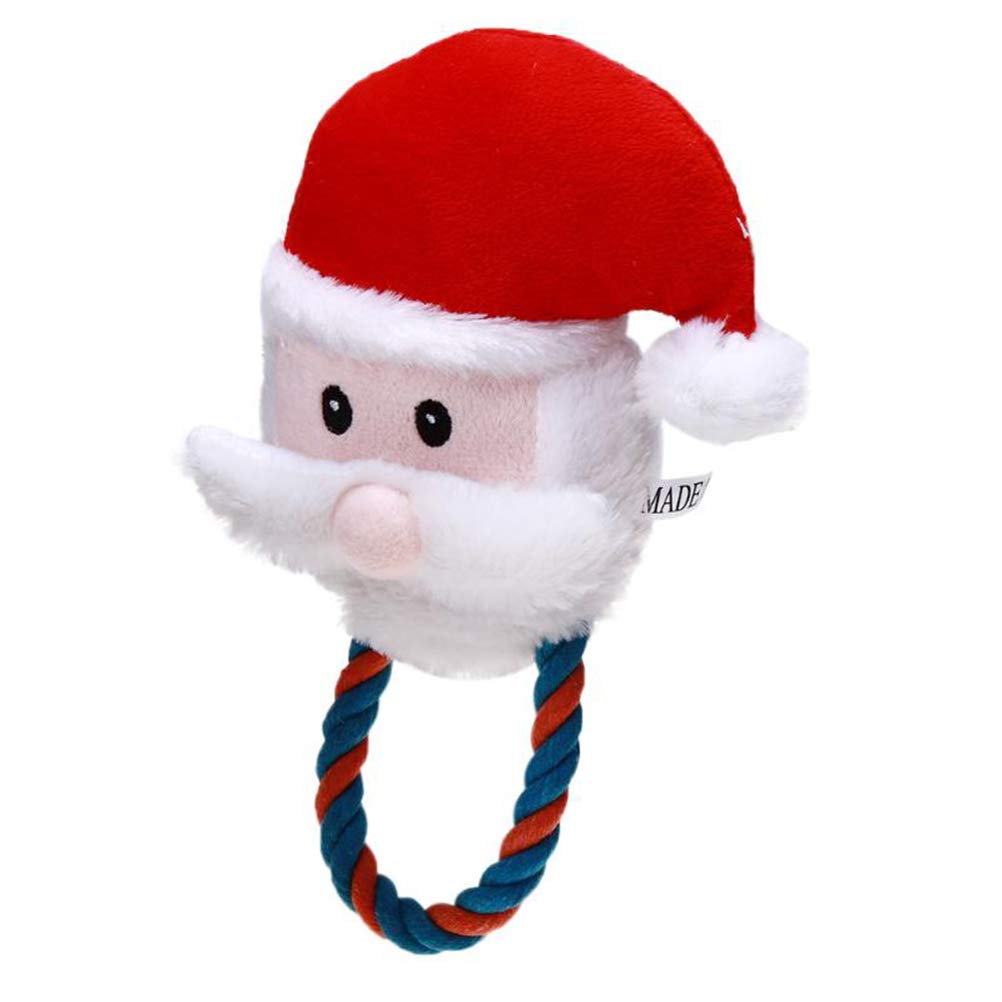 Christmas Dog Costume & Plush Toy Set - Cute Pet Outfit with Sounding Cotton String Toys for Dogs - Perfect for Holiday Photos & Playtime