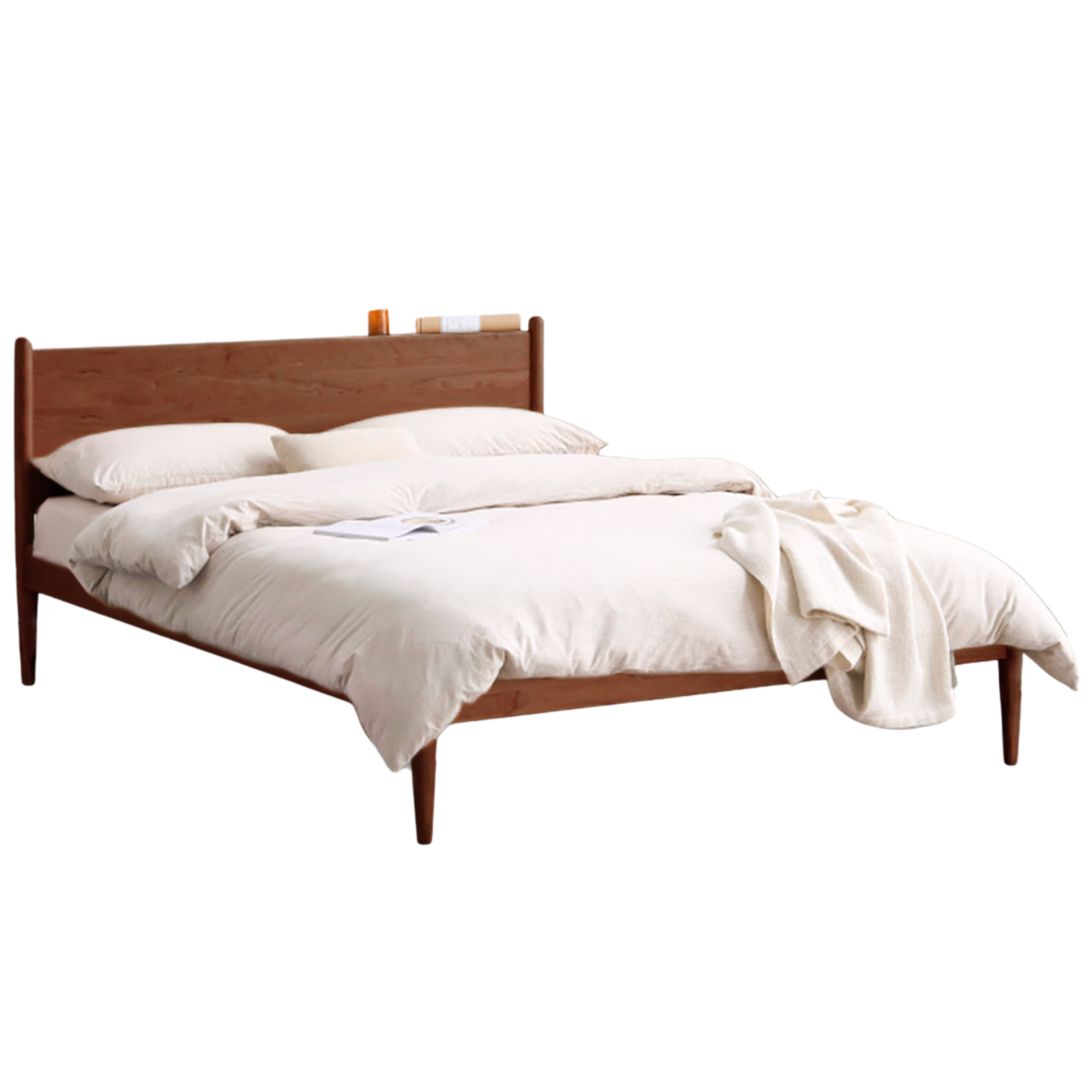 Rich Dark Walnut color Black walnut high bunk bed