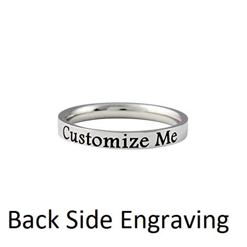 Christian Stainless Steel Stackable Ring - Psalm 46:5 Inspirational Gift for Sisters & Friends