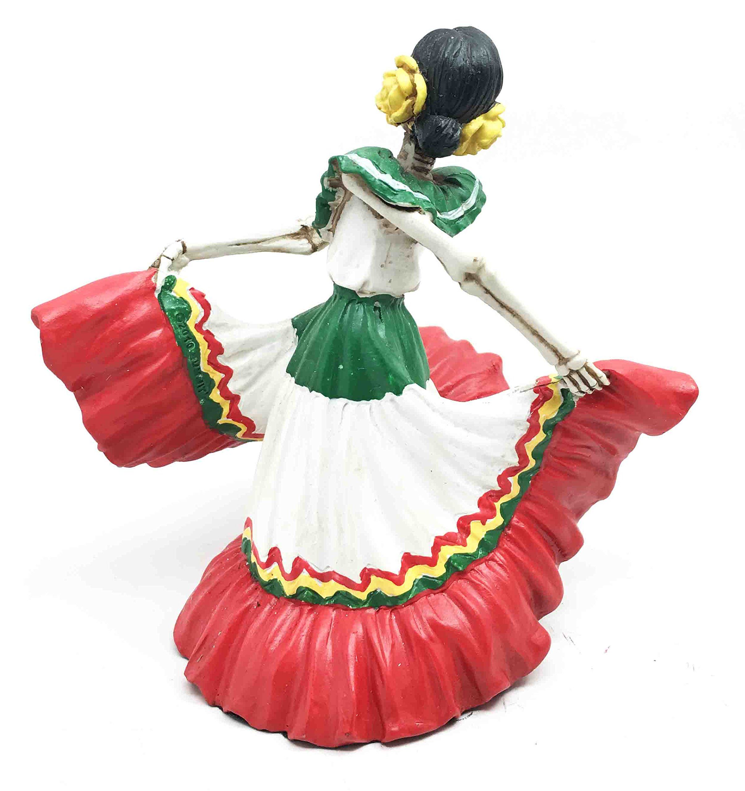 Day of The Dead Sugar Skull Dancer Figurine - Mexican Decor & Gift for Home