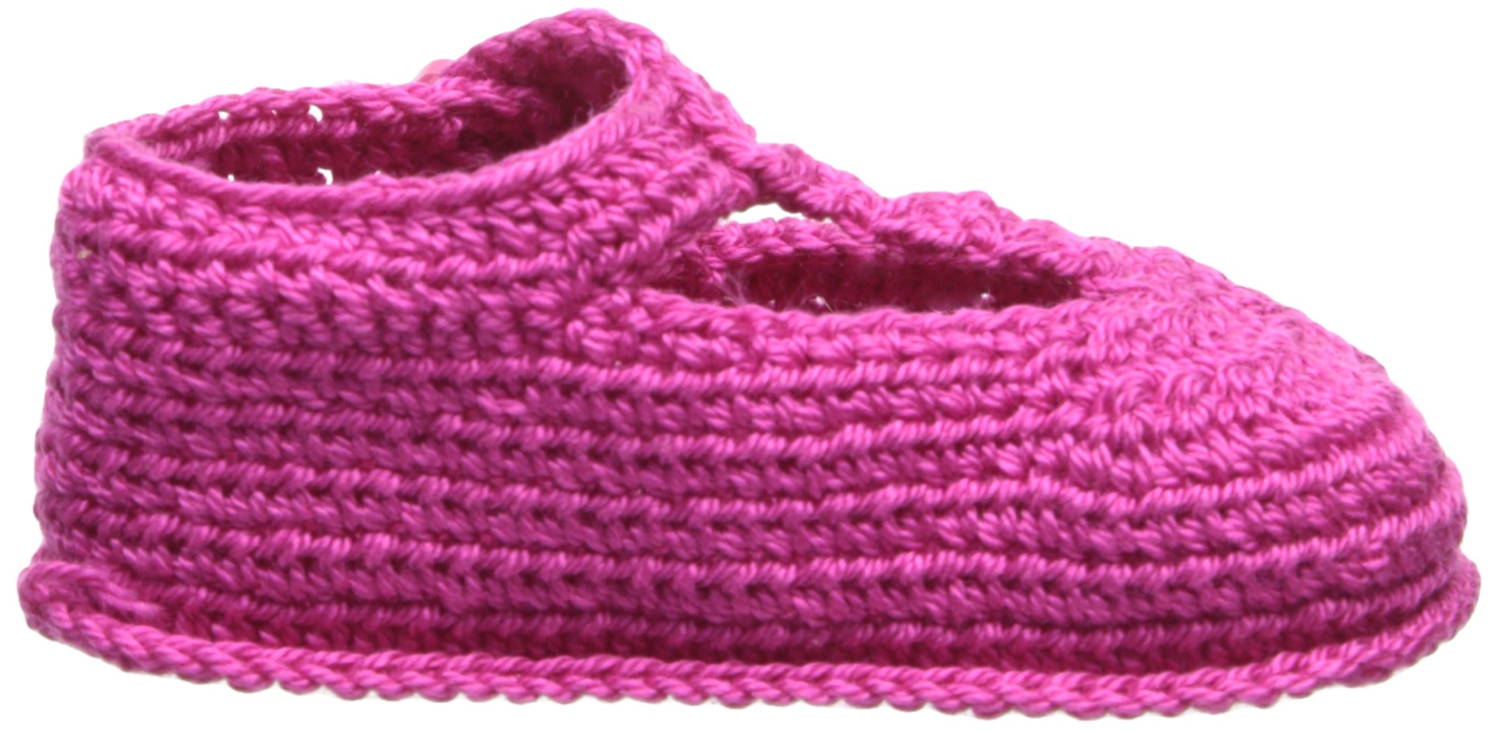 Jefferies Baby Girls Newborn T-Strap Mary Jane Crochet Booties - Soft & Comfortable First Walkers for Infants | Perfect for Photo Shoots, Christenings & Special Occasions