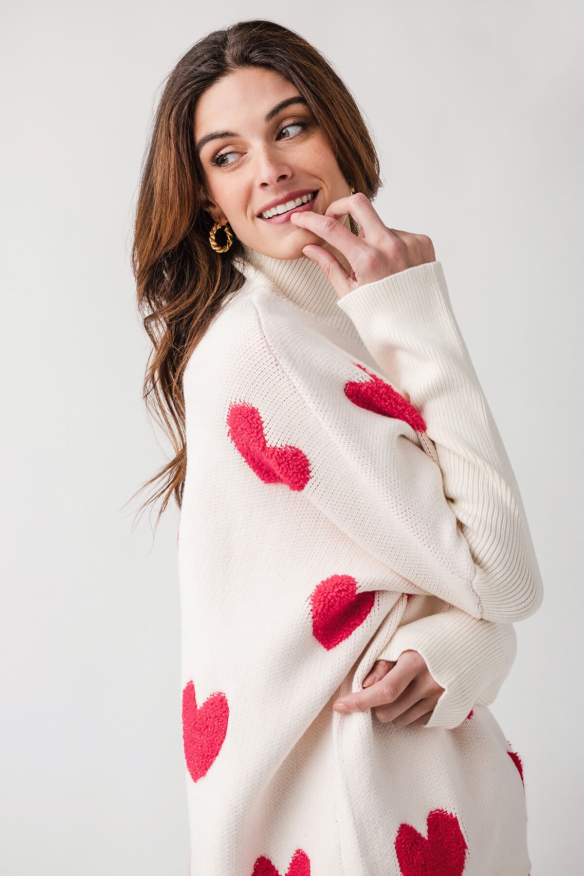 Stylish Wishlist Heart Swing Cardigan for Women - Cozy Knit Sweater for Fall & Winter - Perfect for Dates, Office & Casual Outfits