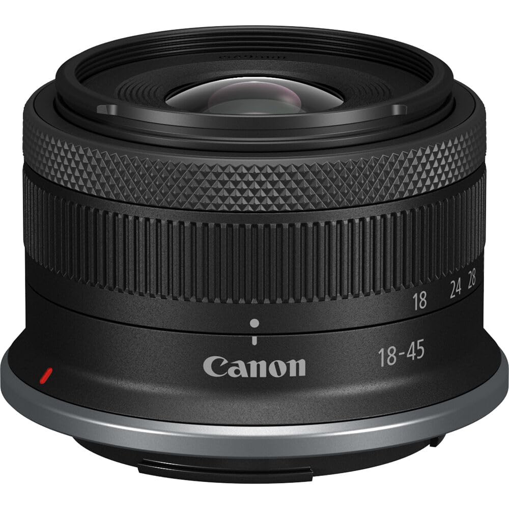 Canon RF-S 18-45mm f/4.5-6.3 IS STM Lens Kit with 64GB Extreme Pro SD Card, Corel Photo Software, Tripod & Accessories Bundle - Perfect for Travel Photography, Vlogging & DSLR Beginners (Renewed)