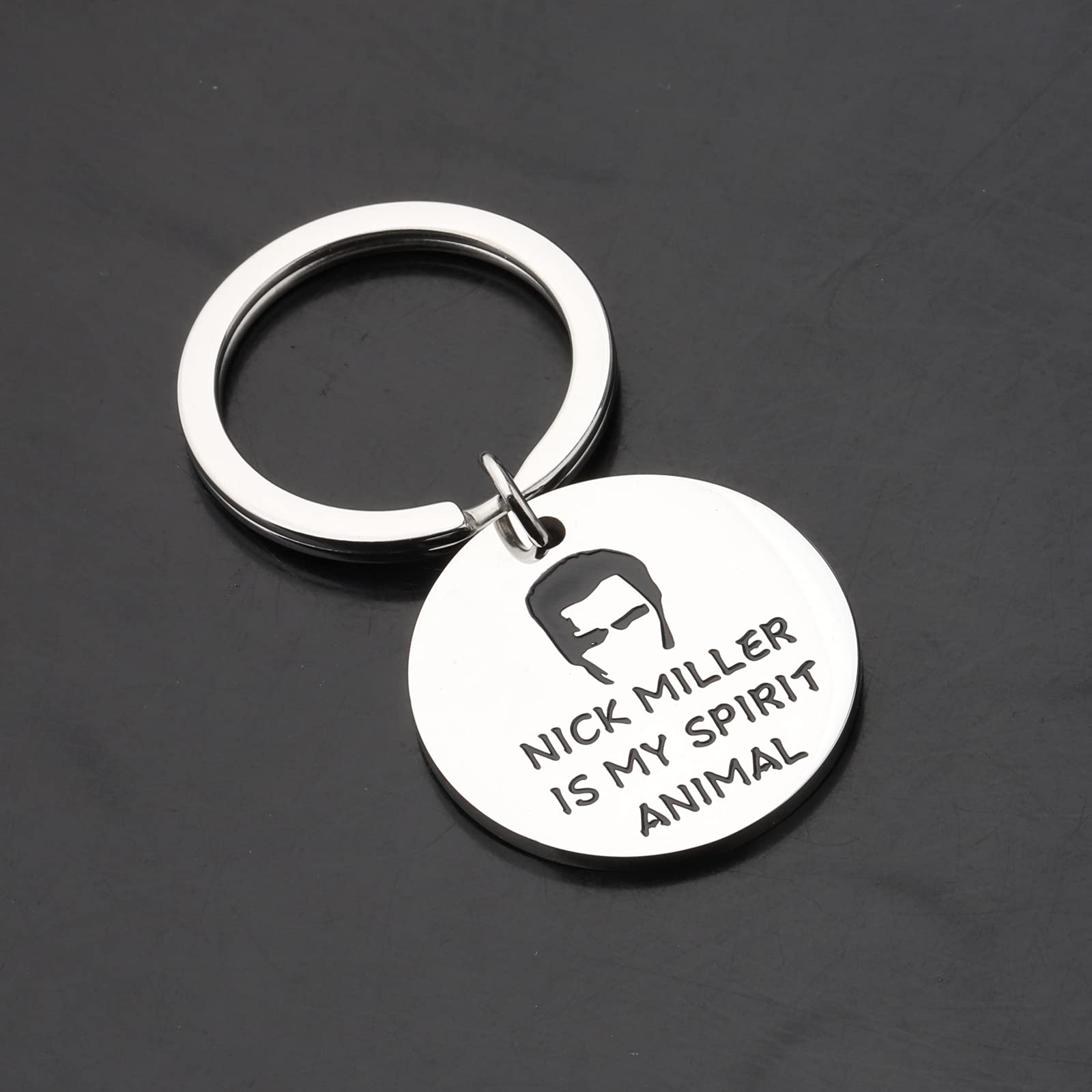 Nick Miller Keychain - TV Show Inspired Gift for Fans - 'Nick Miller Is My Spirit Animal' - Perfect for Keychains, Backpacks, and Gifts for New Girl Lovers