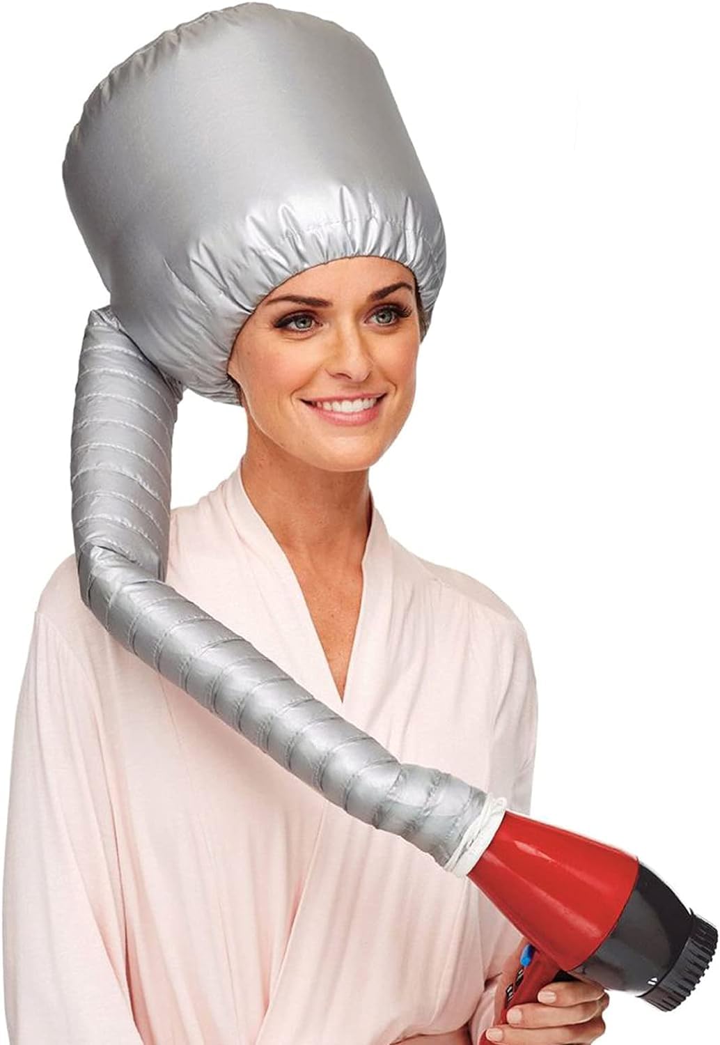 Openja Portable Soft Bonnet Hair Dryer Attachment - Adjustable Large Drying Bonnet for Handheld Dryers | Fast Drying for Natural Curly & Textured Hair | Perfect for Home Salon & Travel Hair Care