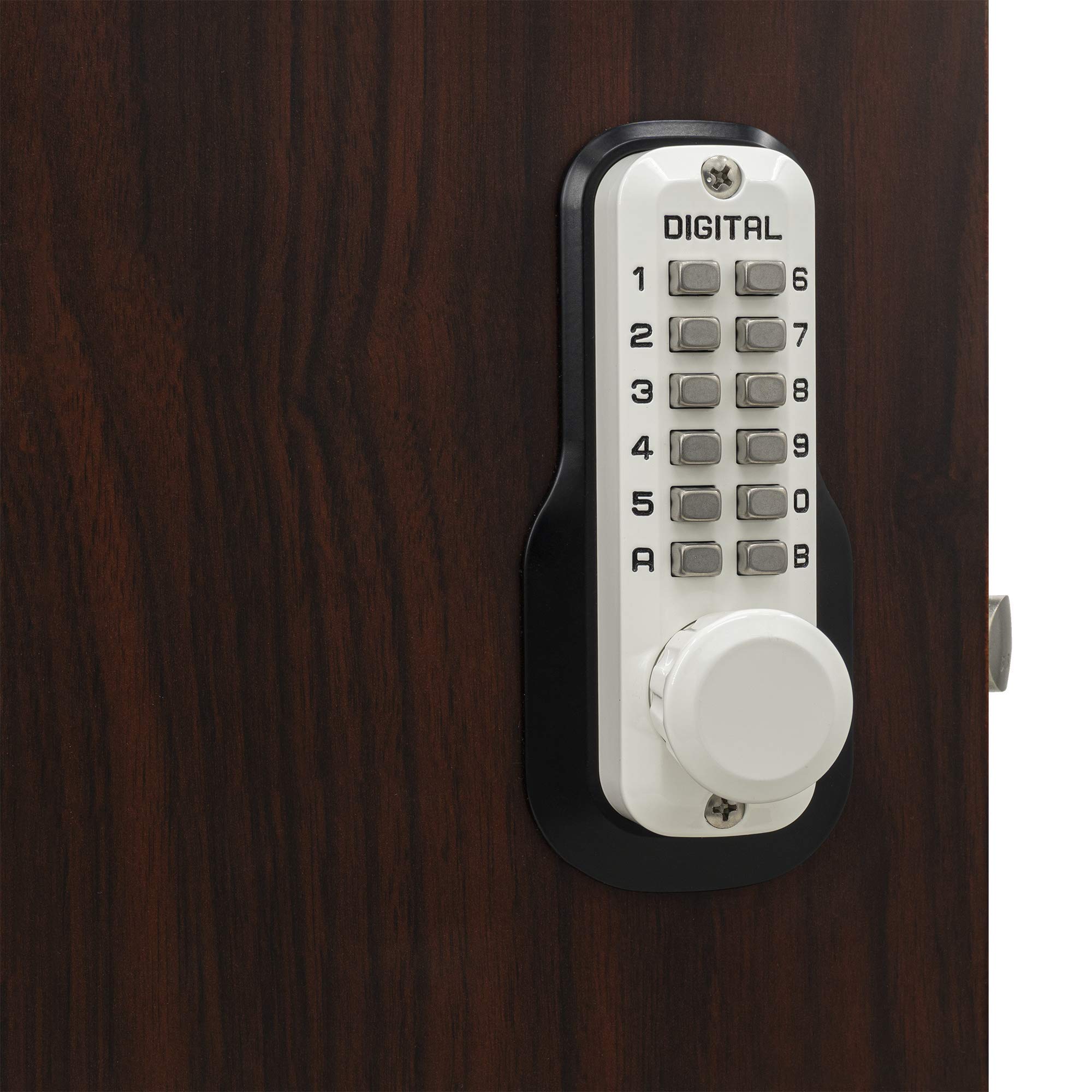M230WHDC Keyless Mechanical Spring Latch - Heavy Duty Door Lock for Home Security, Commercial Buildings & Storage Units (Easy Installation, Durable Construction)