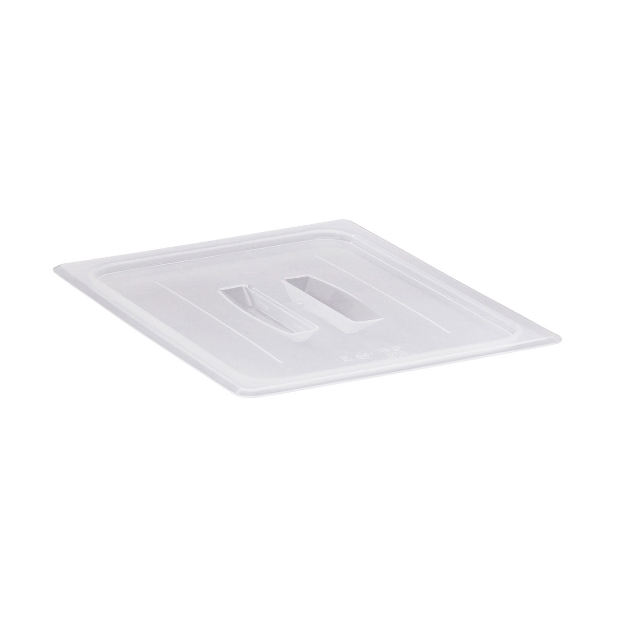 Cambro 20PPCH190 Translucent 1/2 Size Food Pan Lid with Handle - Durable Clear Cover for Commercial Kitchen, Buffet Serving & Food Storage