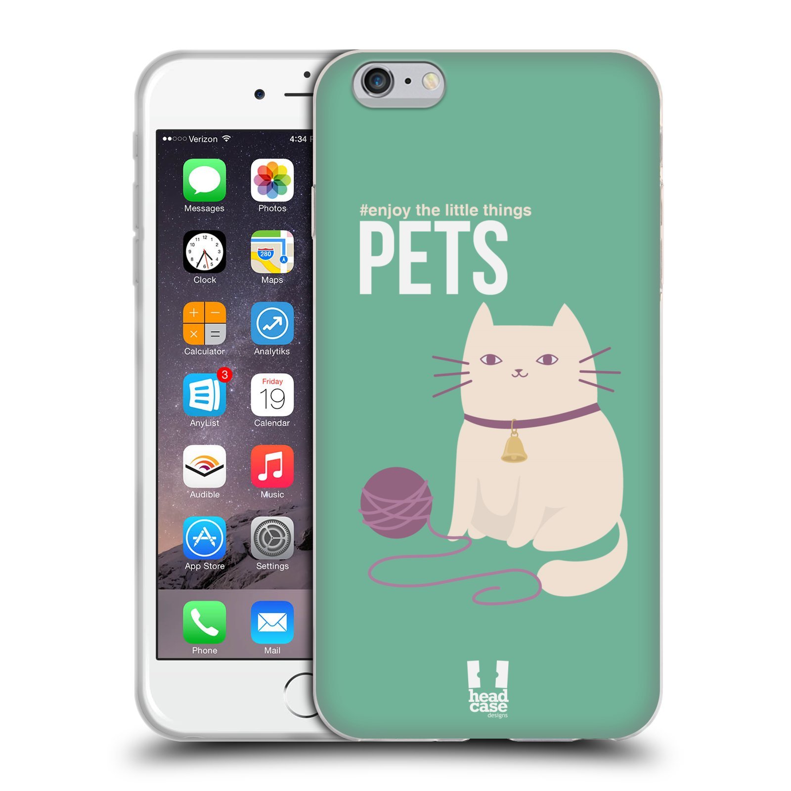 Head Case Designs Pets Enjoy The Little Things Soft Gel Case for Apple iPhone 6 Plus/6s Plus - Durable Protection with Cute Pet Design for Everyday Use