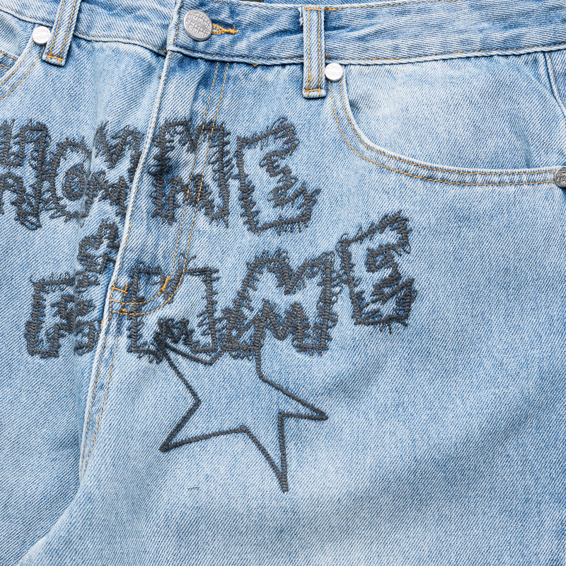 Men's & Women's Vintage Denim Yearbook Jeans - Classic Blue for Casual Wear & Retro Style