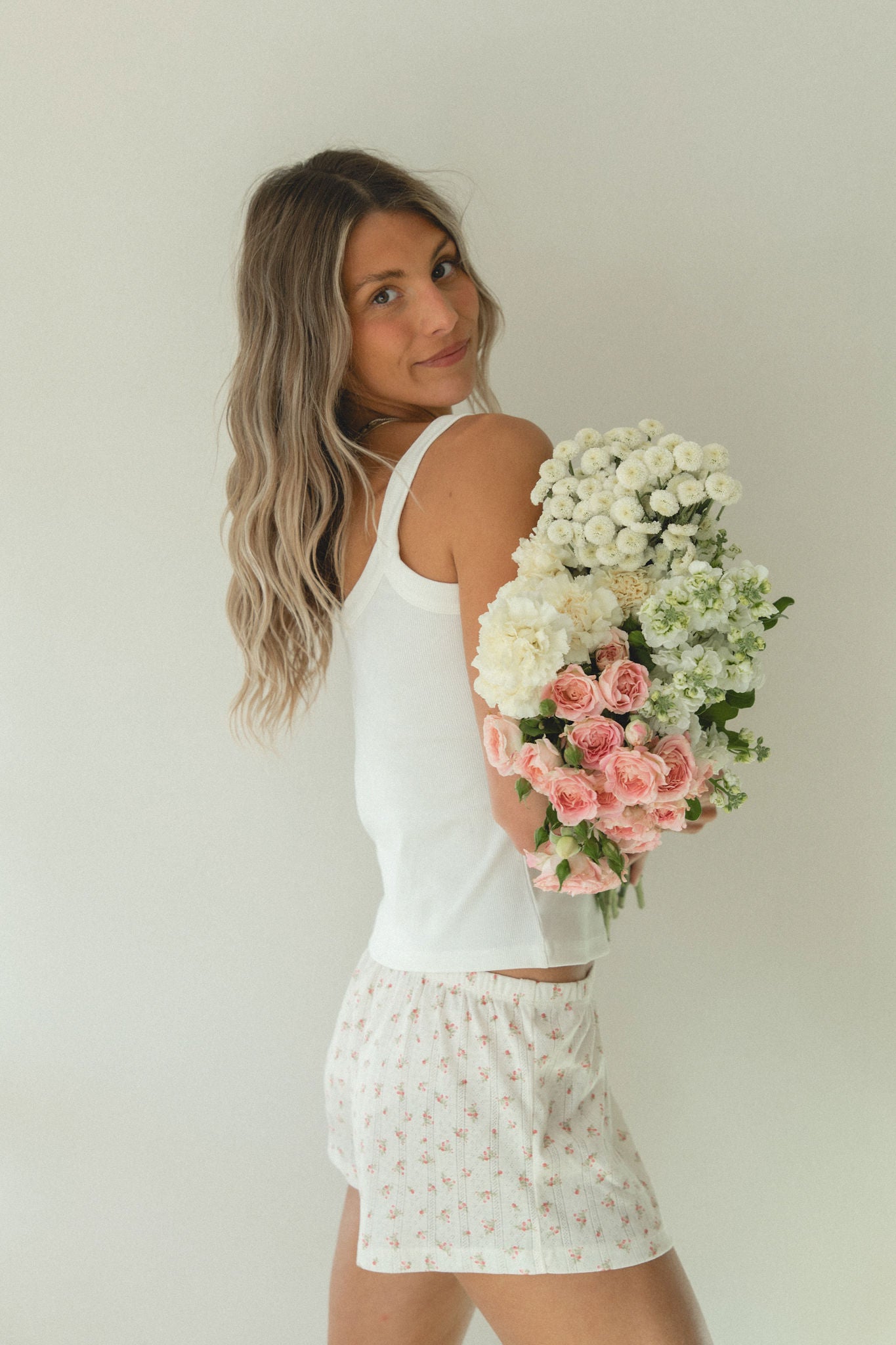 Stylish Rose Knit Floral Shorts for Women - Comfortable Summer Casual Wear - Perfect for Beach, Vacation, and Everyday Outfits
