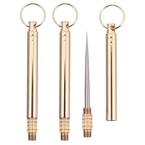 Healifty 3-Piece Stainless Steel Toothpicks & Fruit Picks Set - Portable Teeth Cleaning Tools for Home, Travel, and Outdoor Use - Perfect for Picnics, Camping, and Office