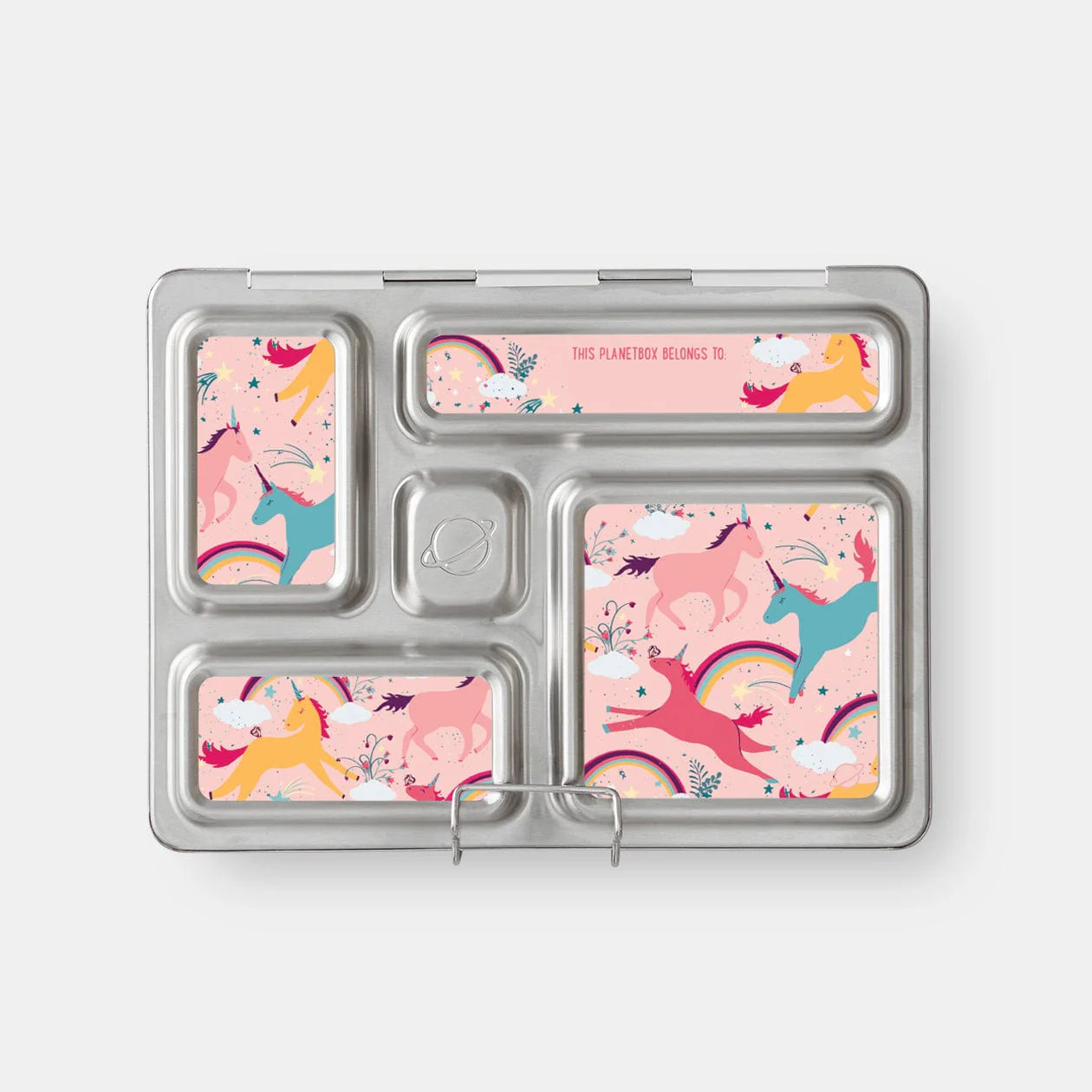 PlanetBox Rover Stainless Steel Bento Lunch Box for Kids & Adults | Eco-Friendly Reusable Food Container | Perfect for School, Work, Picnics & Travel