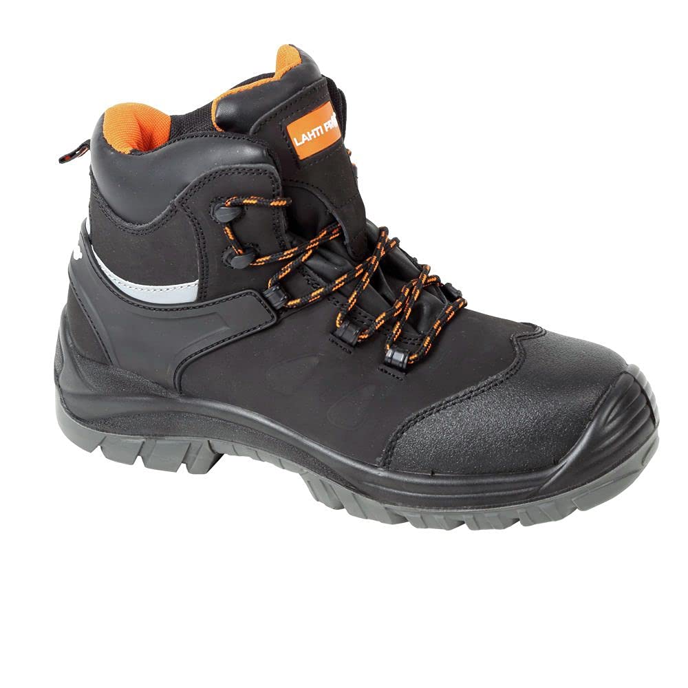 LAHTI PRO L30118 Men's S3 Safety Work Boots - Metal-Free, Slip-Resistant, Waterproof for Construction, Gardening & Outdoor Work