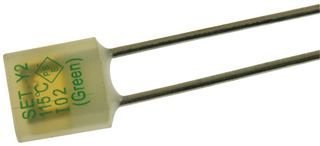 NTE ELECTRONICS NTE8015 Thermal Fuse 115°C 5A 250VAC (50-Pack) - Perfect for Appliances, Electronics & HVAC Systems