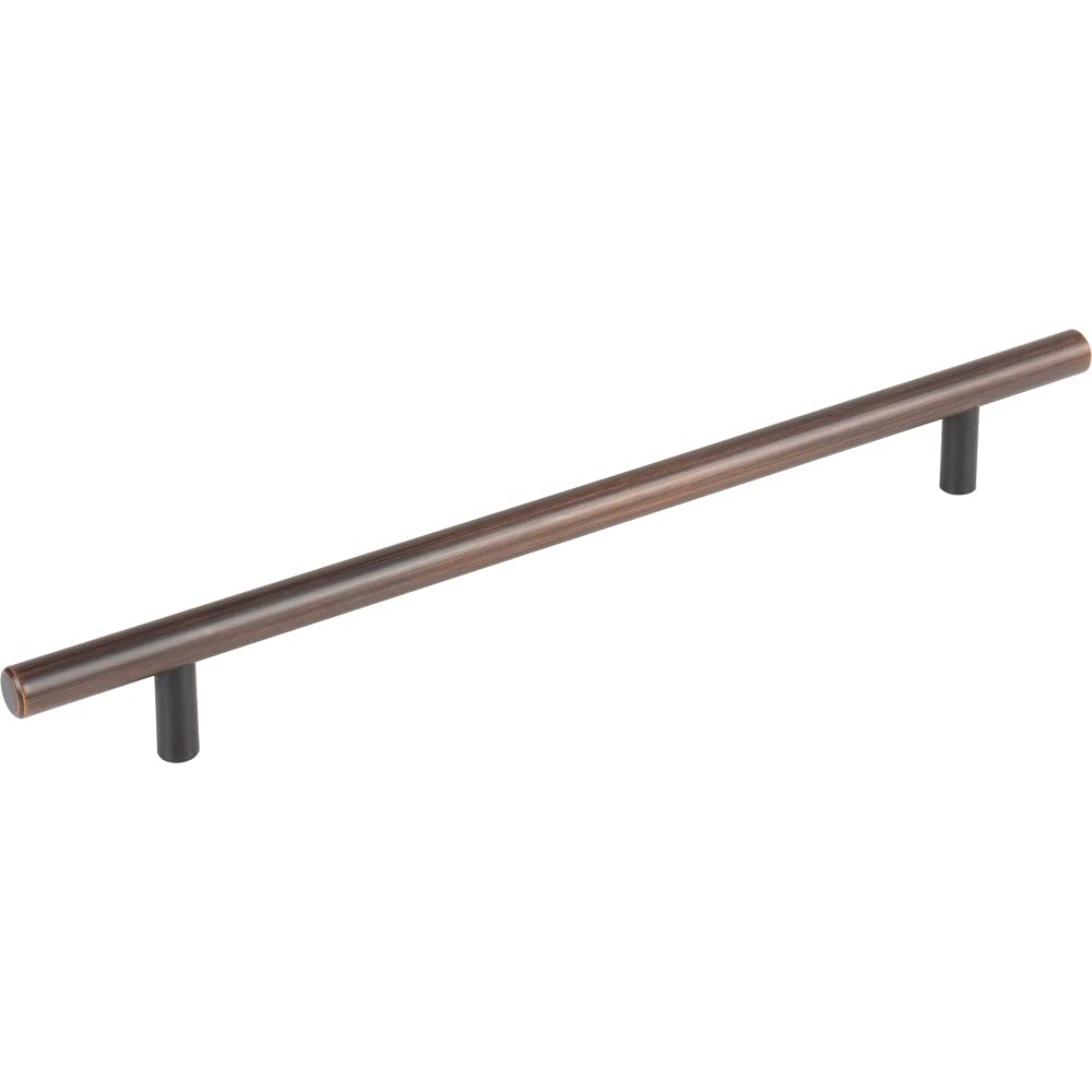 Elements by Hardware Resources 224mm Center-to-Center Dark Brushed Bronze Naples Cabinet Bar Pull - Modern Kitchen & Bathroom Drawer Handle for Cabinets, Dressers, and Furniture Hardware
