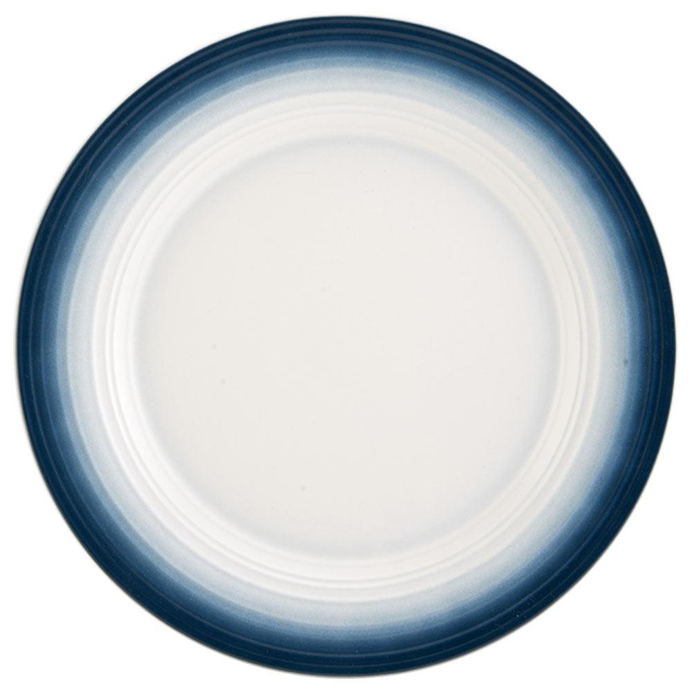 Swirl Ombre Blue Round Platter - Elegant Ceramic Serving Dish for Parties, Weddings & Home Decor | Perfect for Appetizers, Desserts & Entertaining