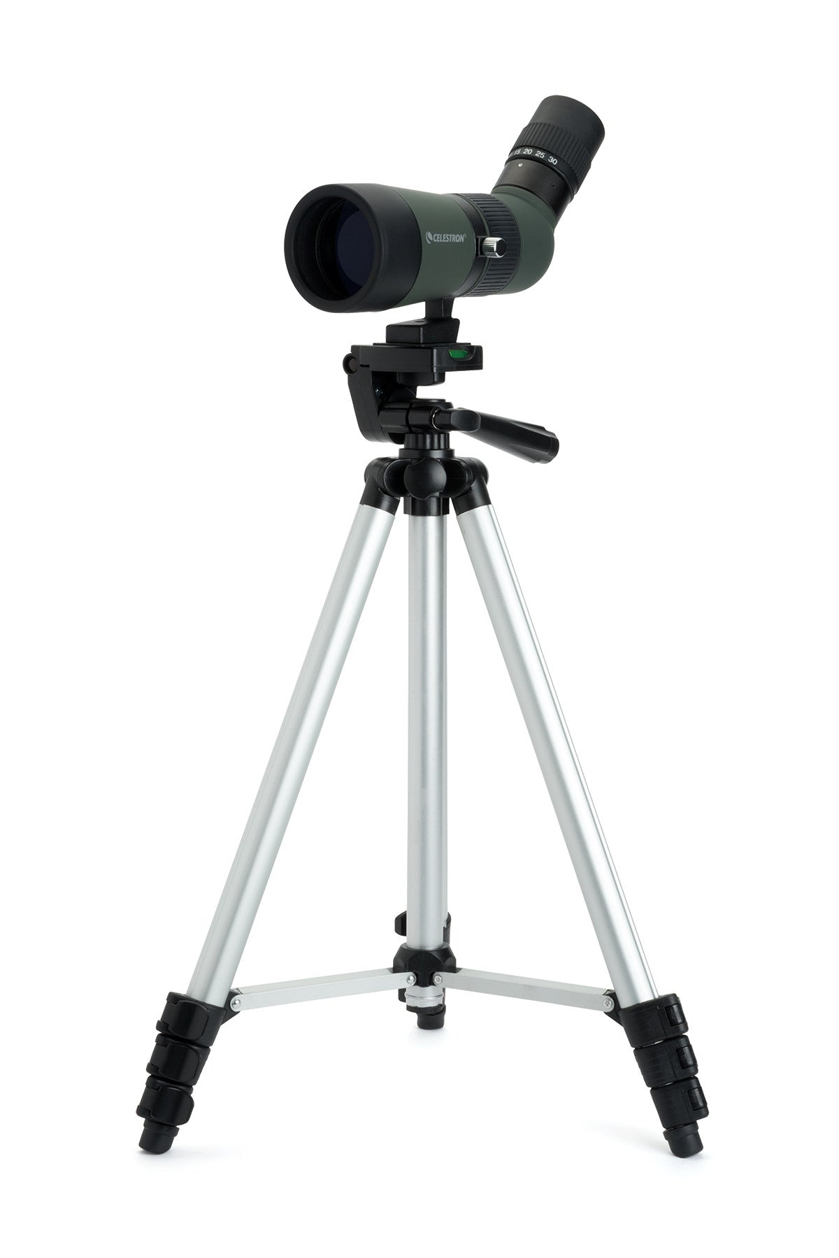 LandScout 10-30x50mm Zoom Angled Spotting Scope with Backpack Kit - Perfect for Bird Watching, Hunting, and Outdoor Adventures