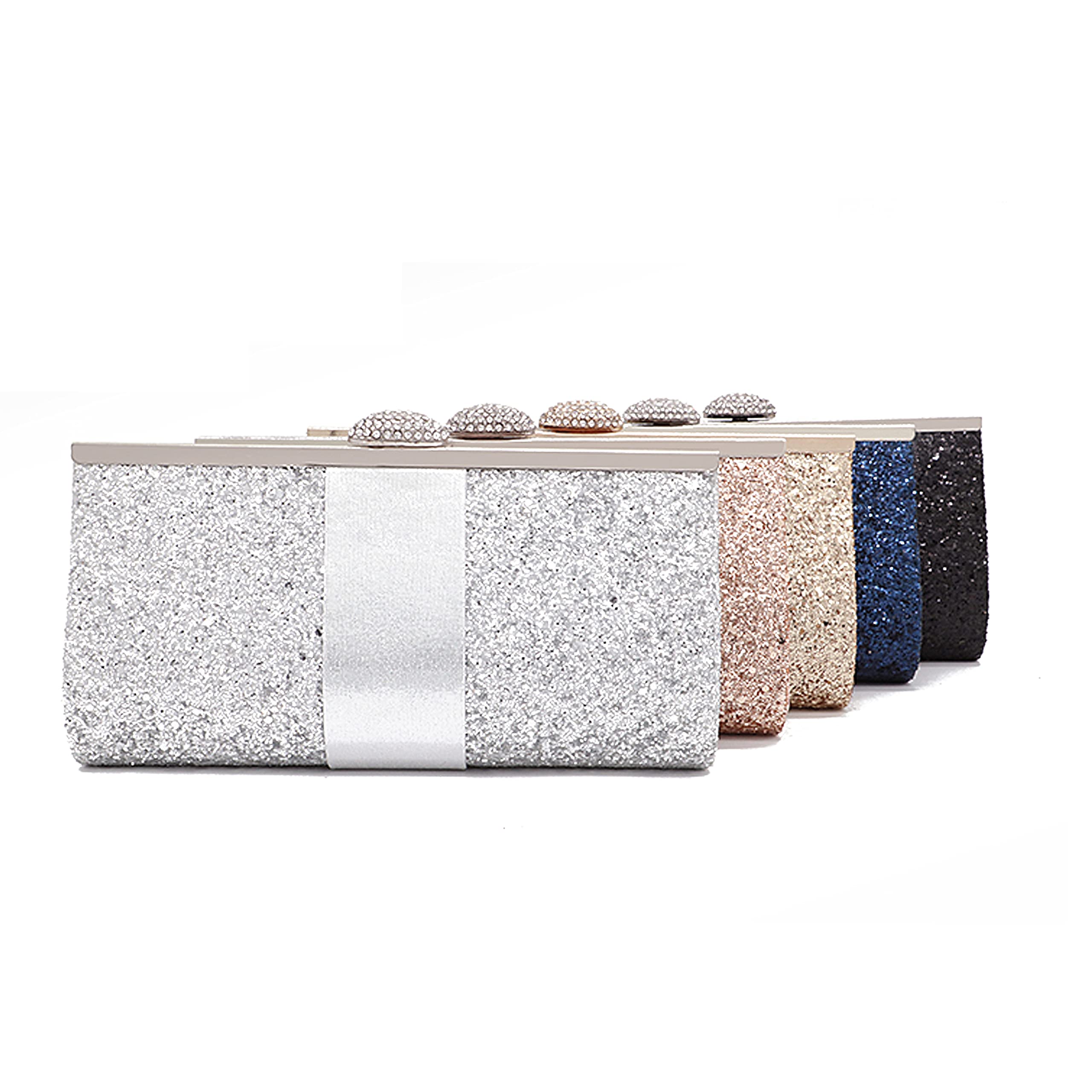 JIAJIA Women's Evening Clutch Purse - Elegant Envelope Crossbody Shoulder Bag for Wedding, Party & Special Occasions | Reflective Handbag with Detachable Strap | Perfect for Date Night, Prom & Formal Events