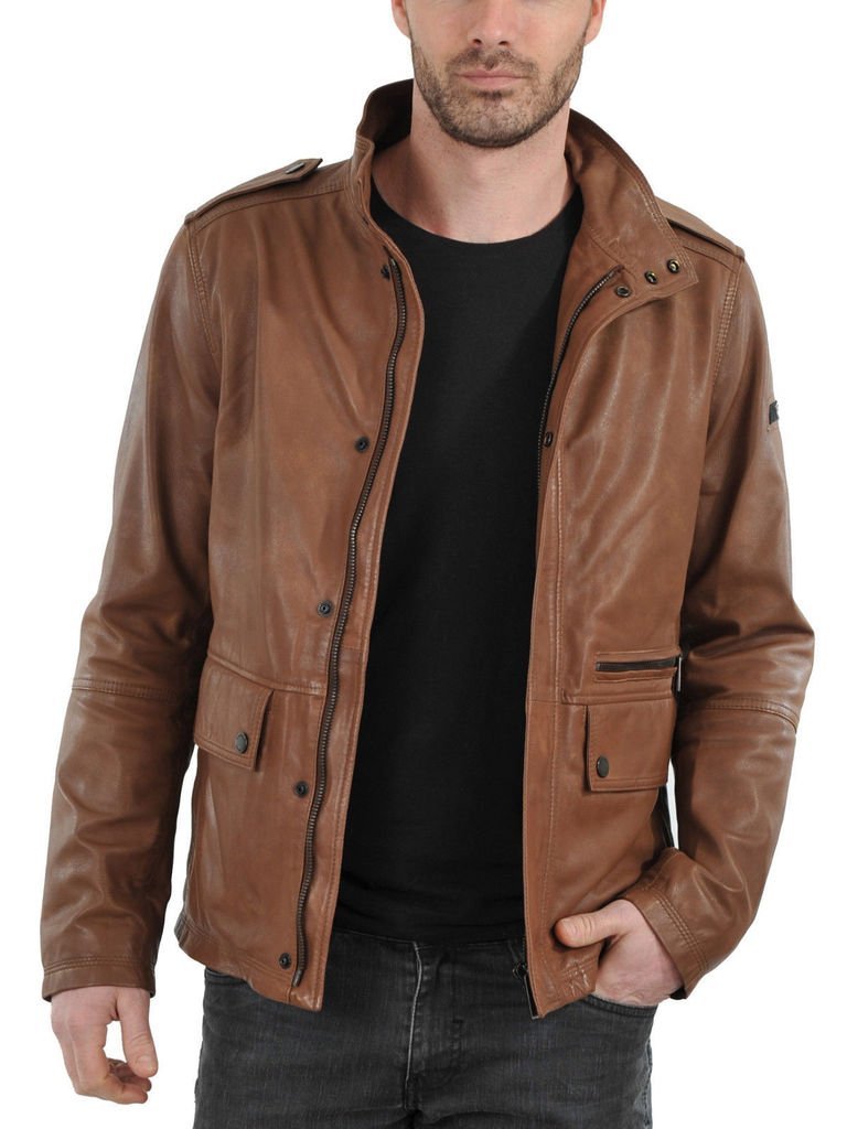 Premium Silversoft Men's Genuine Leather Jacket - Classic Biker Style, Durable & Comfortable - Perfect for Motorcycle Riding, Casual Outfits & Winter Fashion