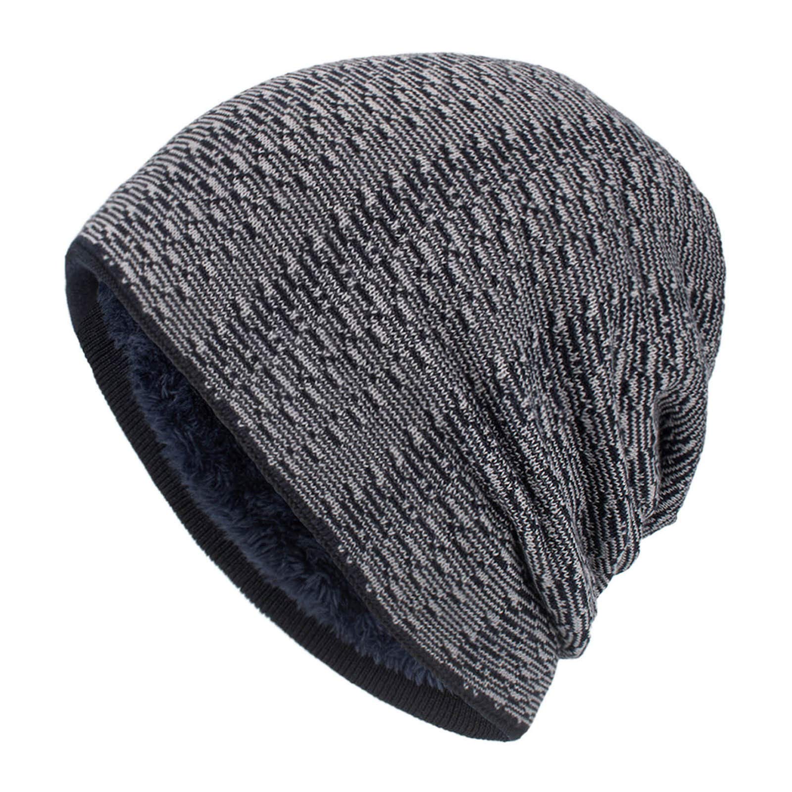 Unisex Winter Knit Beanie - Warm Plush Wool Hat for Men & Women | Cold Weather Outdoor Activities, Skiing, Snowboarding, Hiking