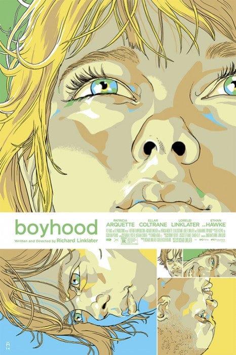 Tomer Hanuka Boyhood Movie Poster - Limited Edition Art Print for Home, Office & Movie Room Decor