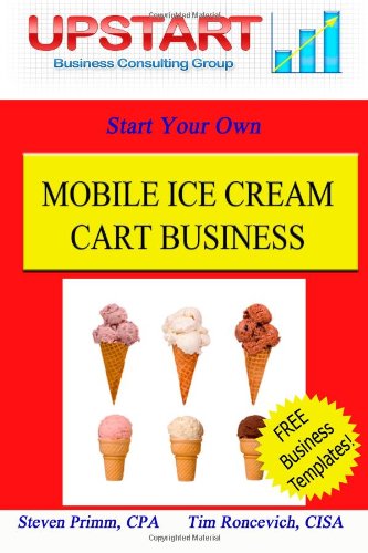 Portable Ice Cream Cart Business for Sale - Mobile Ice Cream Vending Cart with Wheels for Street Vendors, Events & Parties