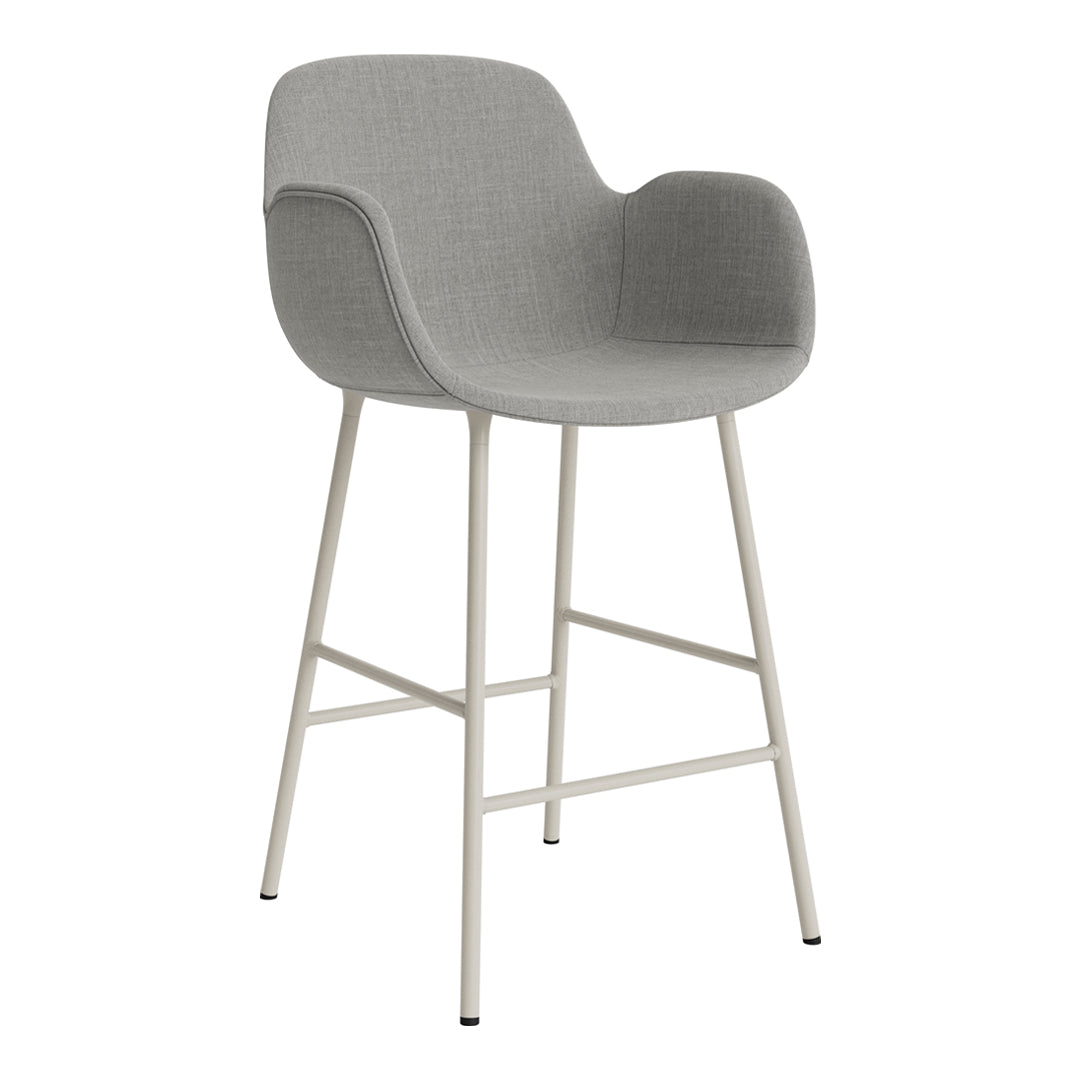Stylish Fully Upholstered Form Counter Armchair - Perfect for Kitchen Islands, Breakfast Bars & Home Dining Areas