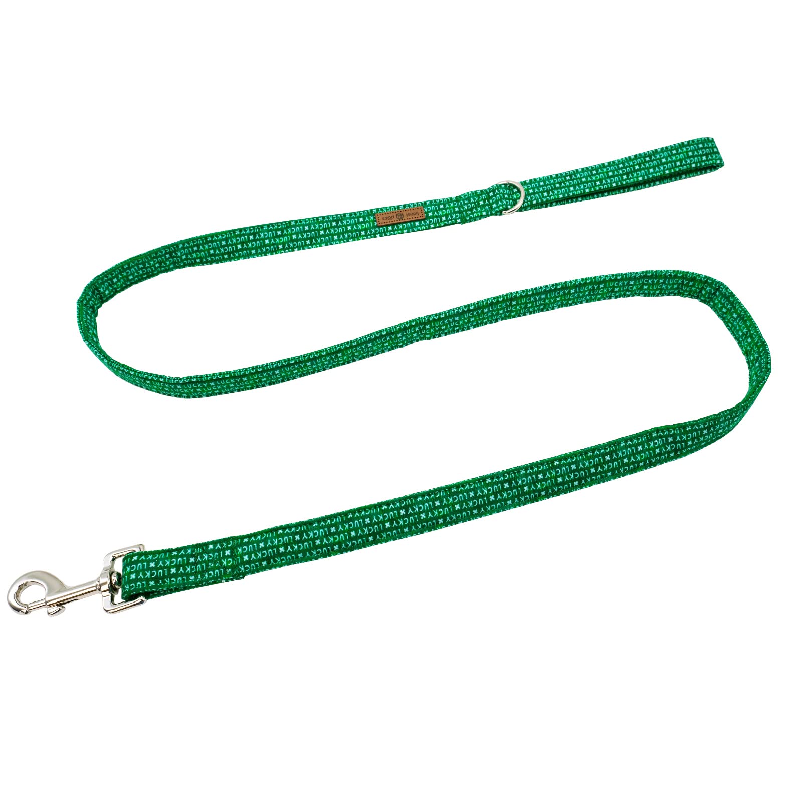 Lionet Paws St. Patrick's Day Dog Leash and Matching Collar Set for Small, Medium & Large Dogs - Perfect for Walking, Training & Festive Pet Outfits