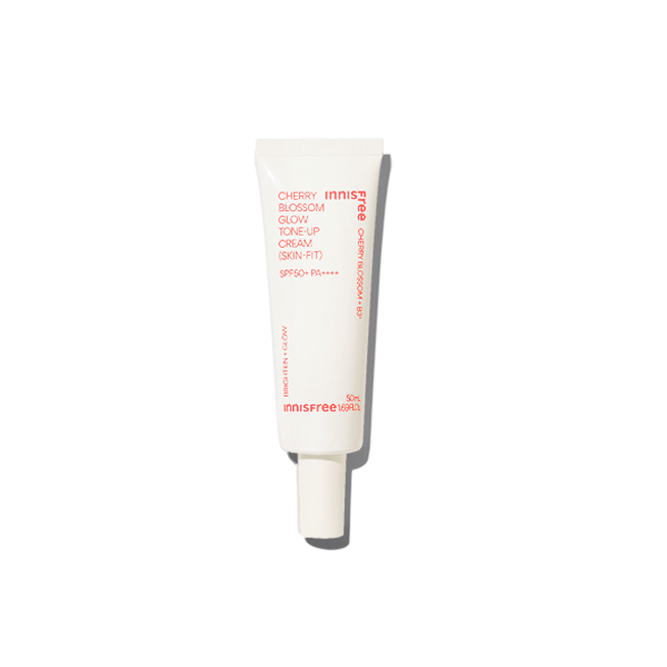 Innisfree Cherry Blossom Glow Tone Up Cream SPF50+ PA++++ - Brightening Moisturizer with Sun Protection for Radiant Skin | Perfect for Daily Use & Makeup Base