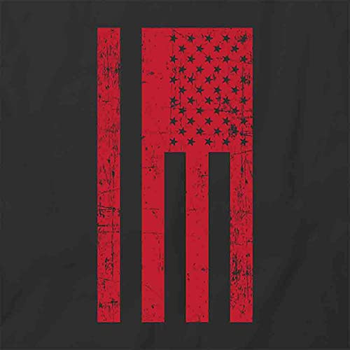 American Flag Grunge T-Shirt for Men & Women - Black Graphic Printed Tee | Patriotic Vintage Style Cotton Shirt for Casual Wear, Street Fashion & Independence Day Celebrations
