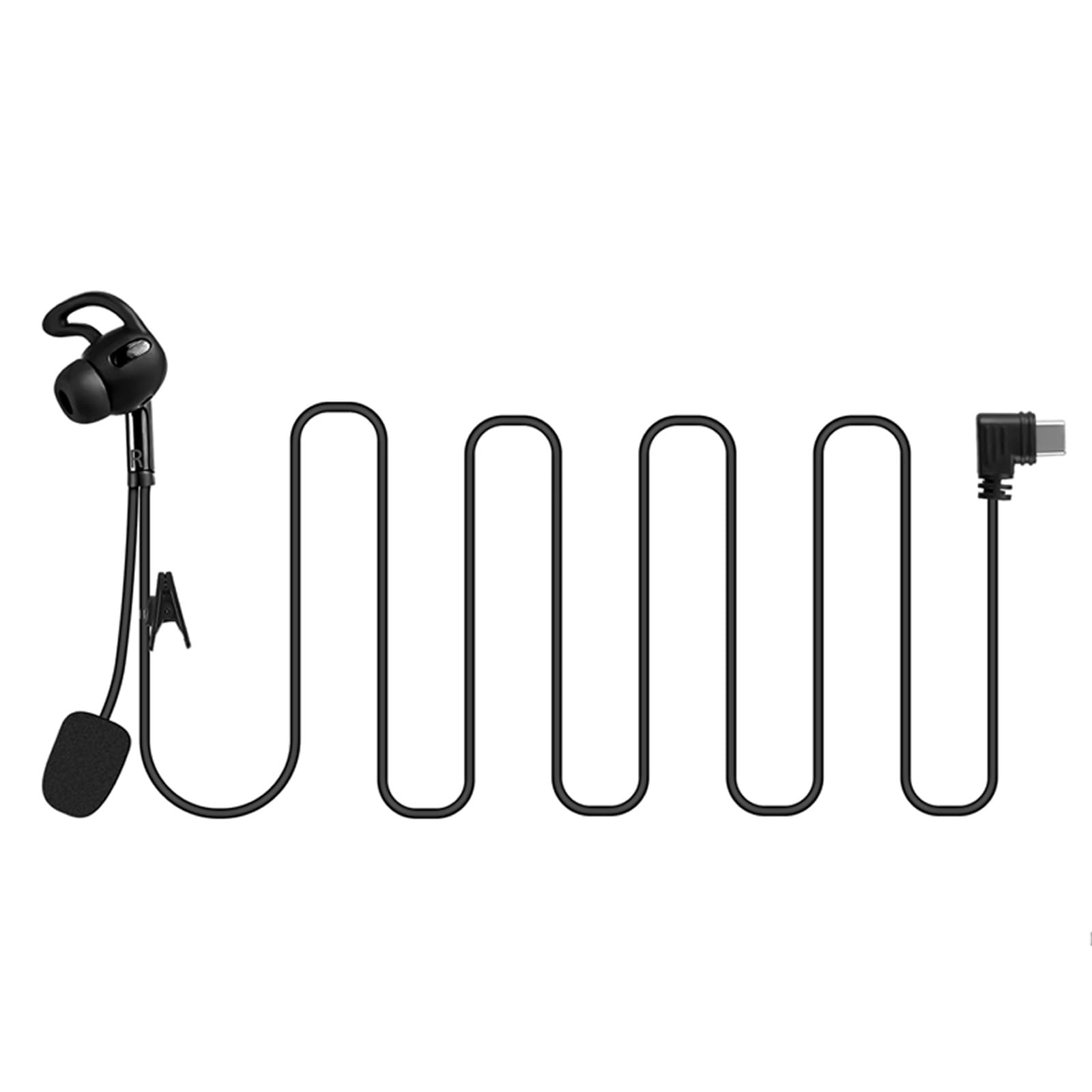 GaiRen USB C Right-Ear Referee Headset with Microphone - Compatible with V6 Pro & V4 Plus Soccer Coach Radios - Clear Communication for Football Referees, Coaches & Sports Officials - Perfect for Soccer Games, Training Sessions & Field Communications