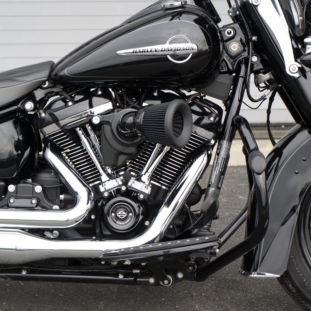 Arlen Ness 81-202 Velocity 65 Degree Air Cleaner Kit - Black - High Performance Motorcycle Air Intake System for Harley Davidson & Cruiser Bikes - Perfect for Street Riding & Custom Builds