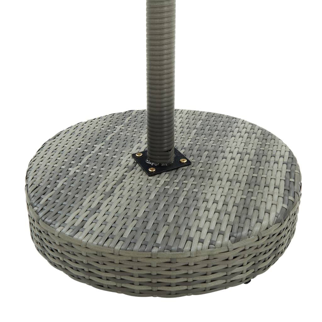 CHARMMA 3-Piece Outdoor Patio Bar Set with Weather-Resistant Gray Poly Rattan & Cushions - Perfect for Backyard, Deck, Poolside or Garden Relaxation
