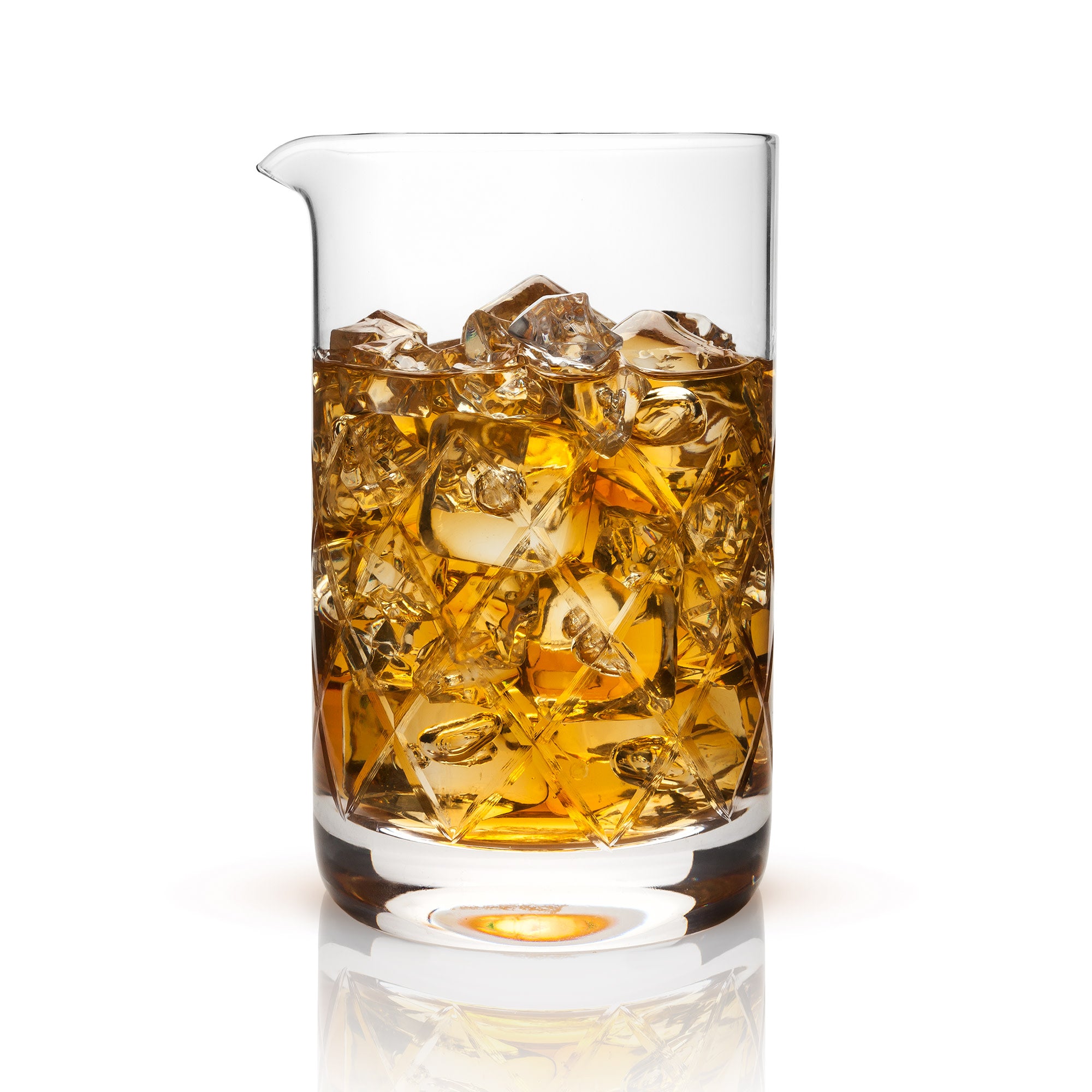 Premium Extra Large Crystal Mixing Glass - 24oz Bartender Cocktail Mixing Cup for Whiskey, Martini & Craft Drinks - Perfect for Home Bars, Professional Use & Cocktail Parties
