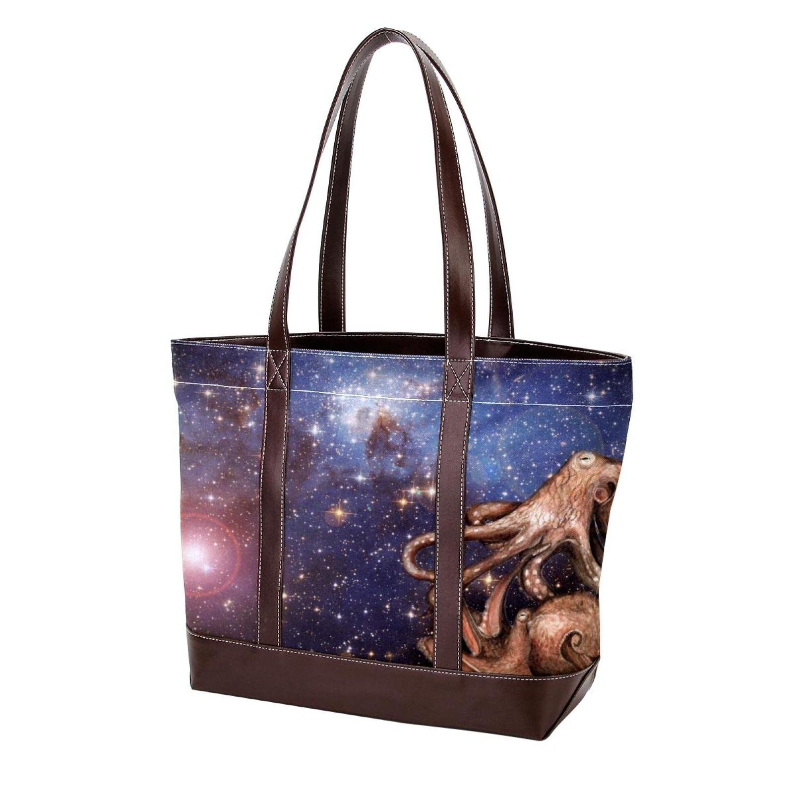 Stylish Giraffe Unicorn Tote Bag for Women - Large Leather Canvas Shoulder Purse, Top Handle Satchel Hobo Handbag - Perfect for Work, Travel & Shopping