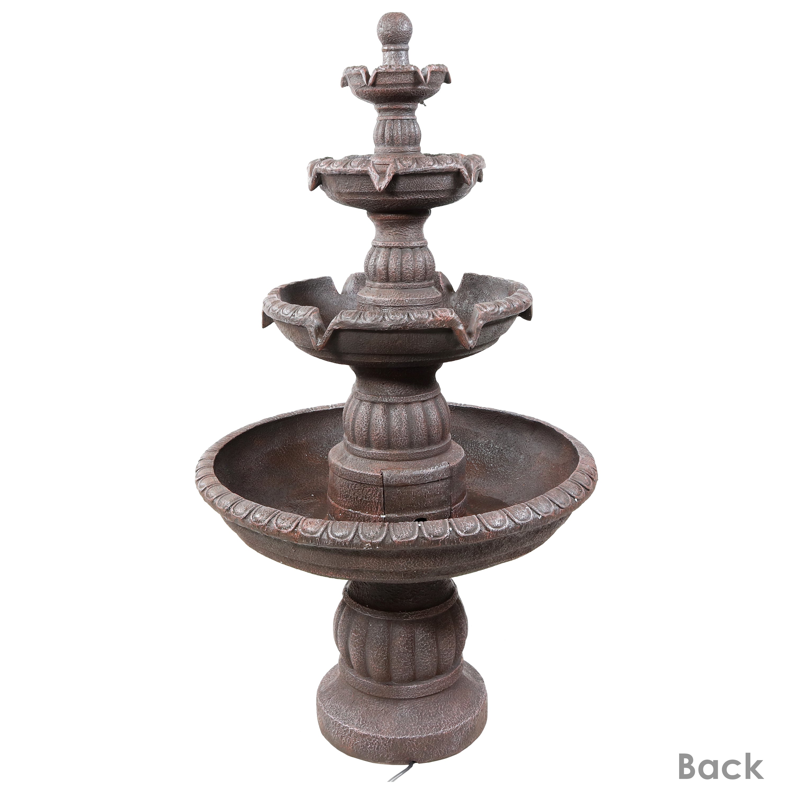4-Tier Mediterranean Outdoor Water Fountain with Electric Pump - Perfect for Garden, Patio, and Backyard Decor