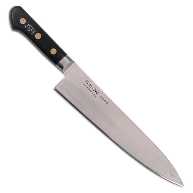 Misono Swedish Carbon Steel Chef Knife - Professional Kitchen Knife for Precise Cutting | Ideal for Slicing, Dicing & Chopping Vegetables, Meat & Fish