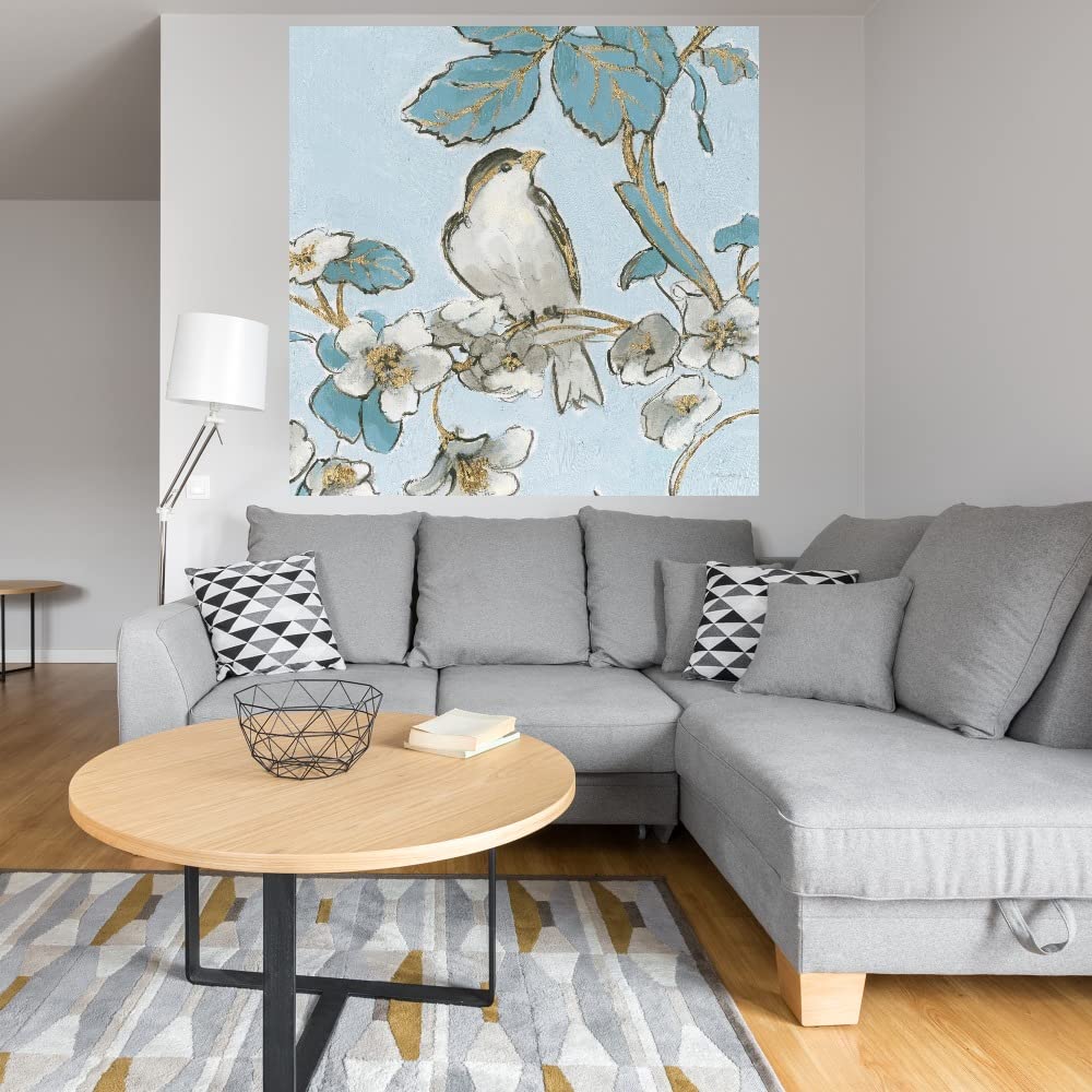 Emily Adams Fine Art Canvas - Birds III Wall Decor Painting for Living Room, Bedroom, Office | 32x32 Inch Ready-to-Hang Canvas Art | Perfect for Home, Kitchen, Bathroom & Dining Room Decor