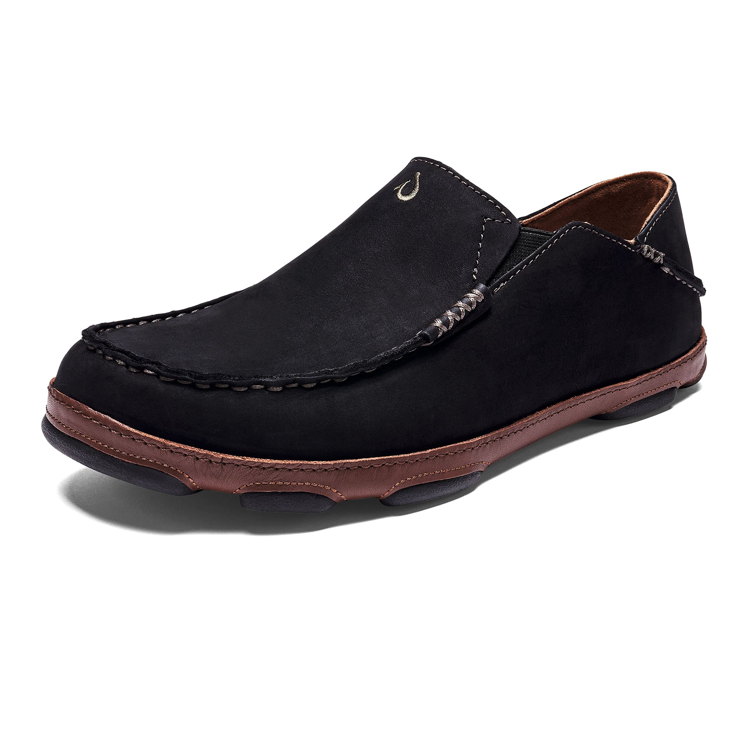 OLUKAI Men's Moloa Slip-On Shoes - Comfortable & Stylish Waterproof Loafers for Casual Wear, Beach, Travel & Outdoor Activities