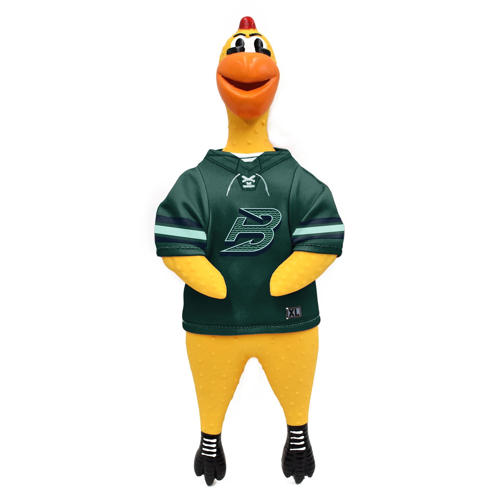 Durable Boston Fleet Rubber Chicken Dog Toy - Chew-Resistant & Interactive Play for Small & Large Breeds - Perfect for Fetch, Training & Playtime