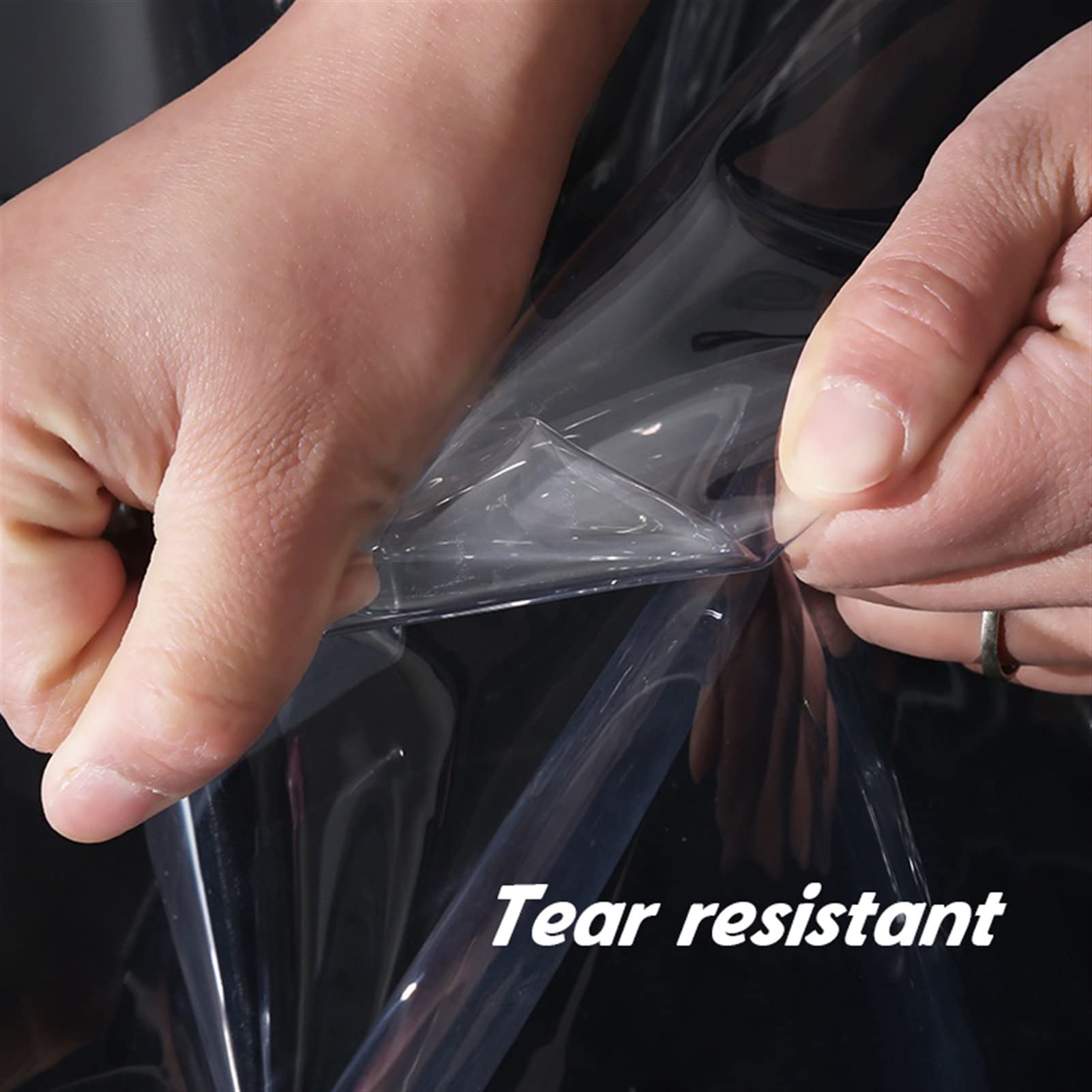 Heavy Duty Clear Vinyl Tarps with Grommets - 450g/m² Waterproof Transparent Tarp for Outdoor Use (5x8ft) - Perfect for Patio Covers, Greenhouse Enclosures & Camping Protection