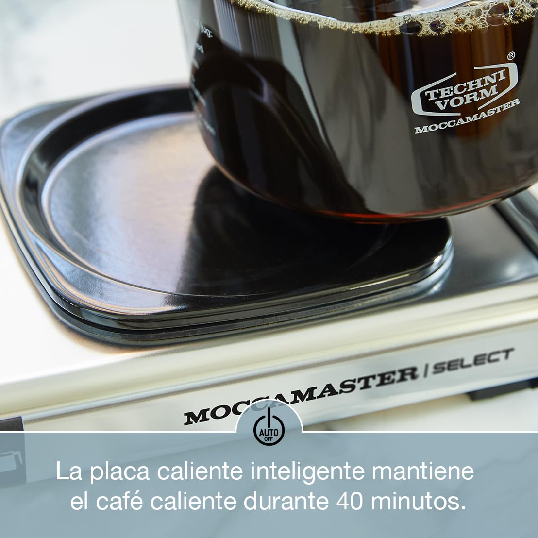 Moccamaster KBG Select Drip Coffee Maker - 1.25L Capacity, Pastel Yellow, Perfect for Home & Office Brewing | Fresh Coffee Every Morning