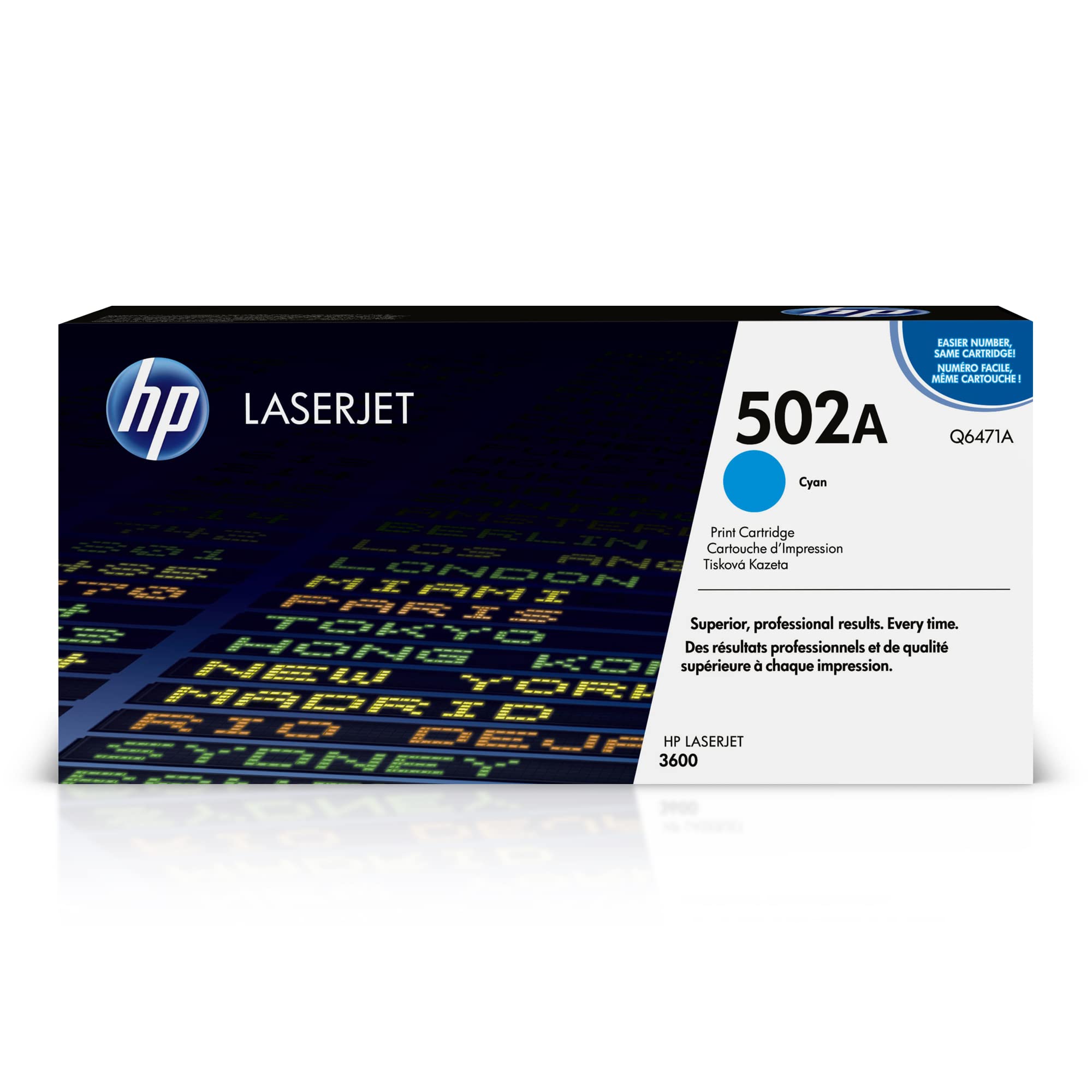 HP 502A Cyan Toner Cartridge - Compatible with HP Color LaserJet 3600 Series (Q6471A) | High-Quality Replacement for Office & Home Printing | Perfect for Documents, Presentations & Marketing Materials