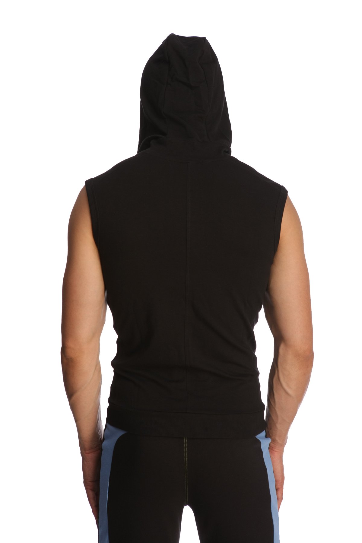 4th Men's Sleeveless Hoodie - Breathable Modal French Terry Workout Top for Yoga, Gym & Resort Wear | Made in USA | Stretch Fit European Style | Perfect for Athleisure & Summer Outdoor Activities