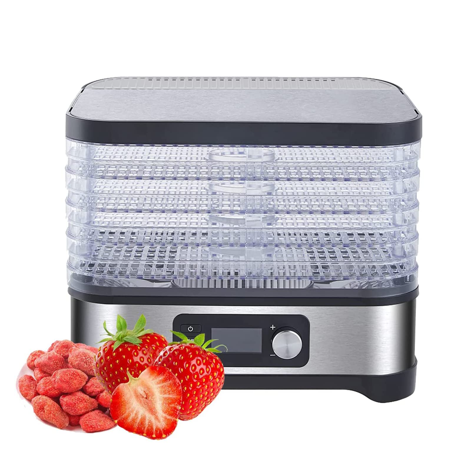 Best Food Dehydrator Machine for Fruits, Vegetables & Meat - Adjustable Temperature for Beef Jerky, Herbs & Dog Treats | Perfect for Home Drying, Camping & Healthy Snacks