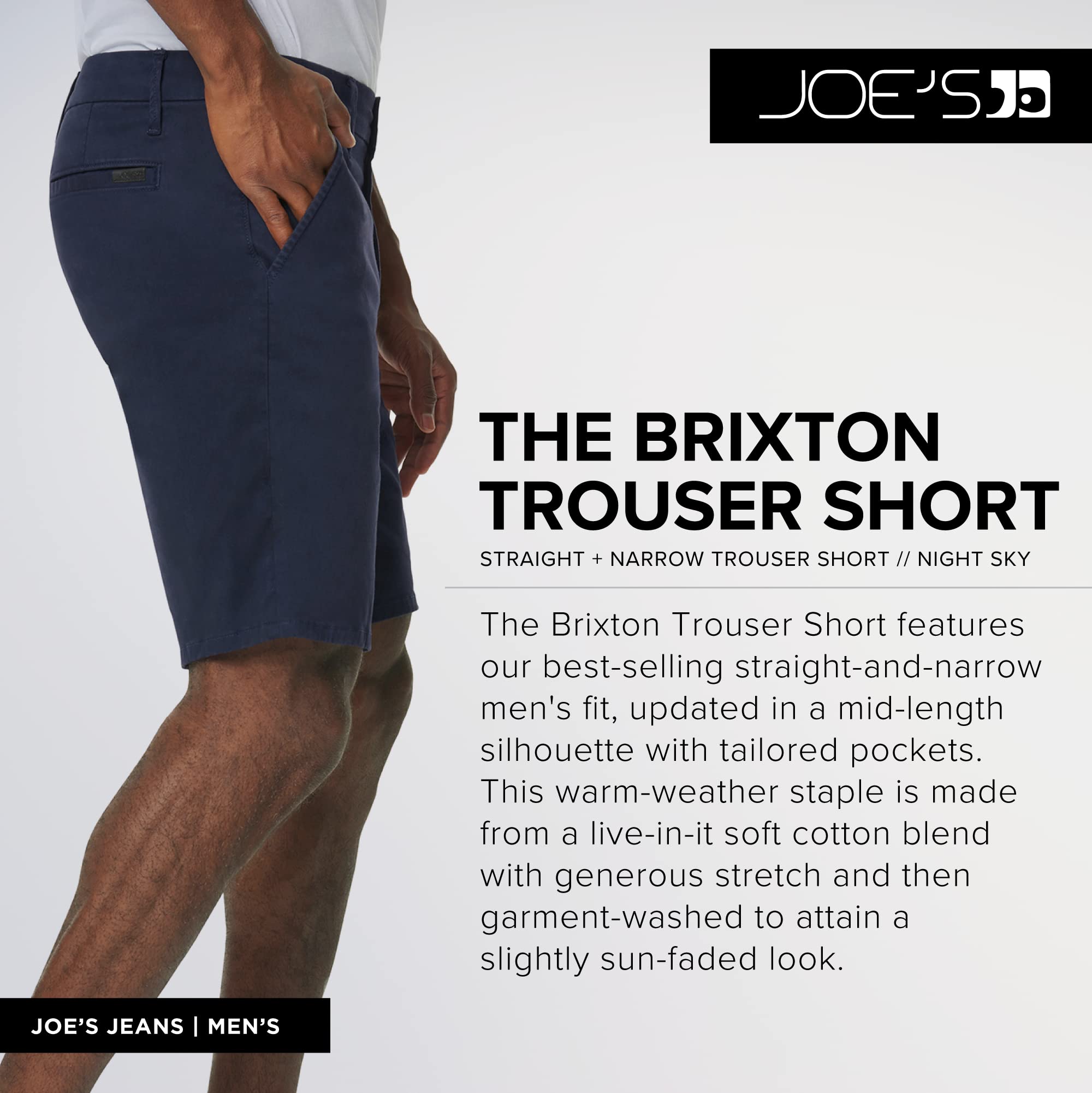 Joe's Men's Brixton Trouser Short - Comfortable Casual Shorts for Men | Perfect for Summer, Travel & Outdoor Activities