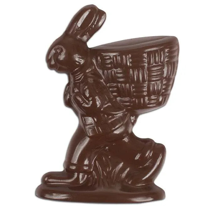 Two Small Rabbits with Basket - Adorable Easter Decor, Spring Home Decor, Table Centerpiece, Gift for Kids & Rabbit Lovers