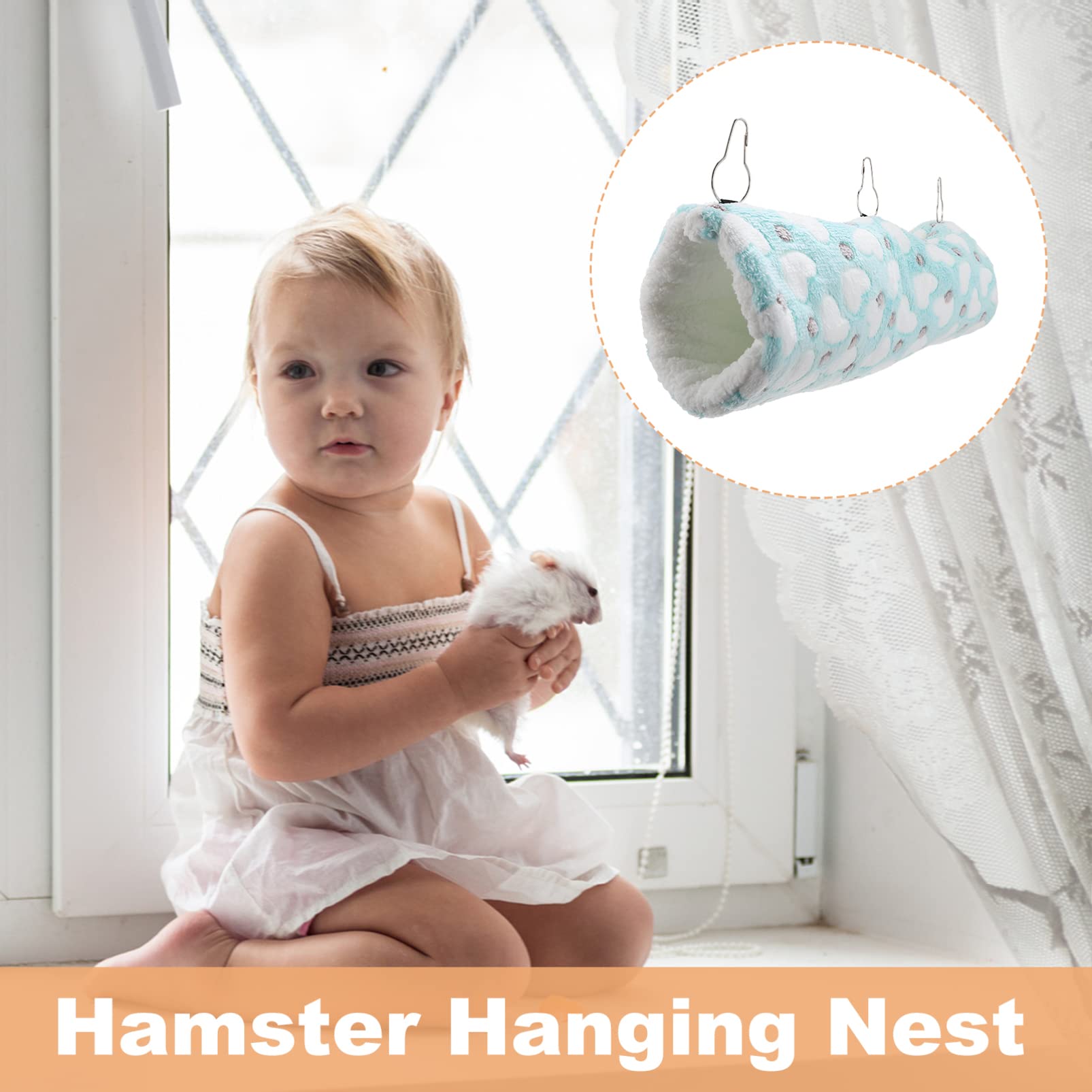 Balacoo Hamster Tunnel Nest & Bunk Bed - Cage Accessories for Small Pets - Play & Sleep Comfort