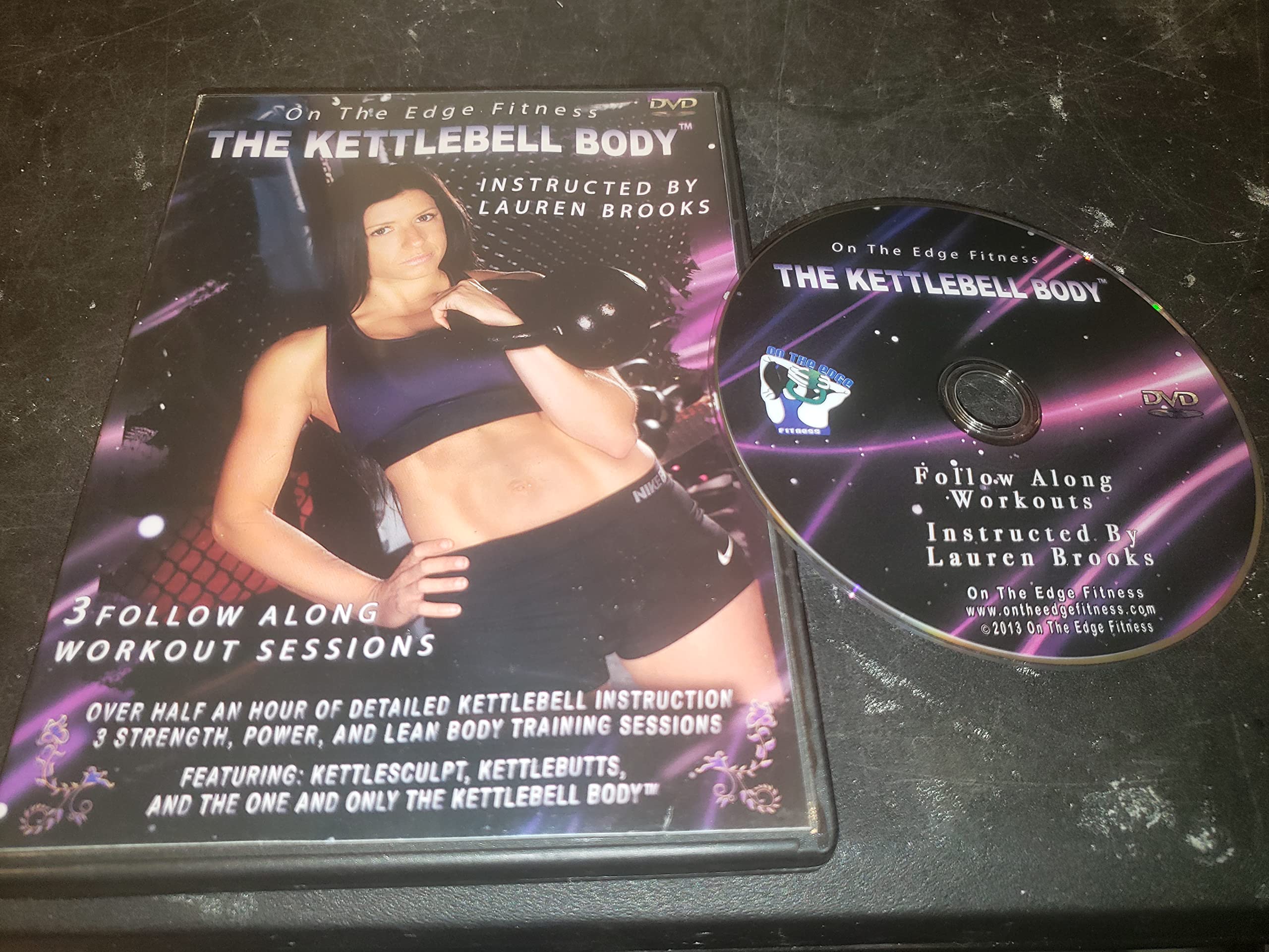 Lauren Brooks Kettlebell for Full Body Workout - Premium Cast Iron Home Gym Equipment for Strength Training, Weight Loss & Fitness - Perfect for CrossFit, HIIT & Functional Training at Home