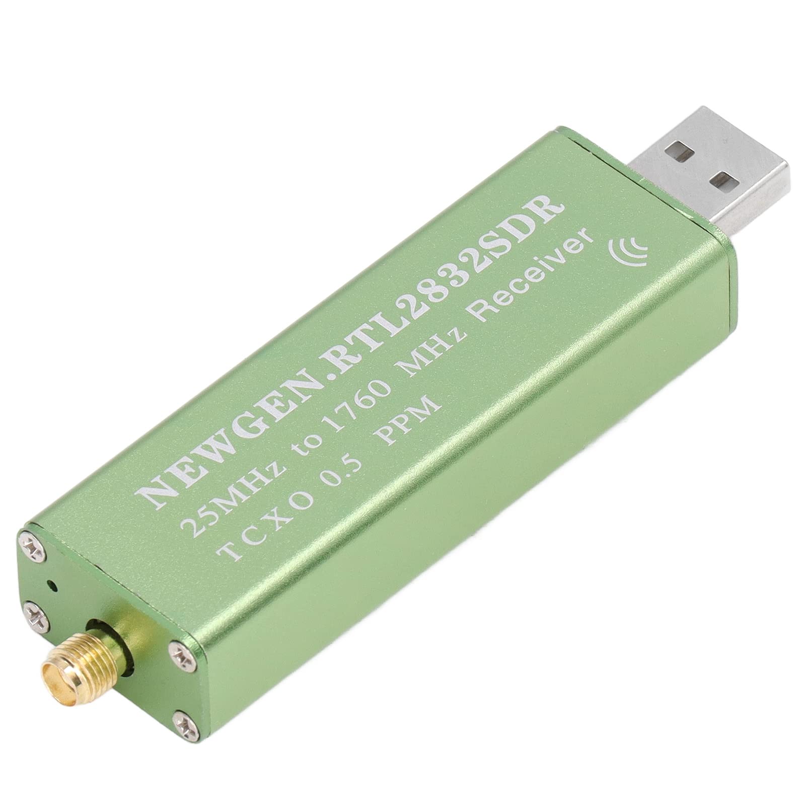 RTL-SDR Receiver 25-1760MHz Wideband Software Defined Radio with Easy Setup - Stable Performance for FM/AM/SSB Modulation - Ideal for Ham Radio, Aviation Monitoring & RF Signal Analysis